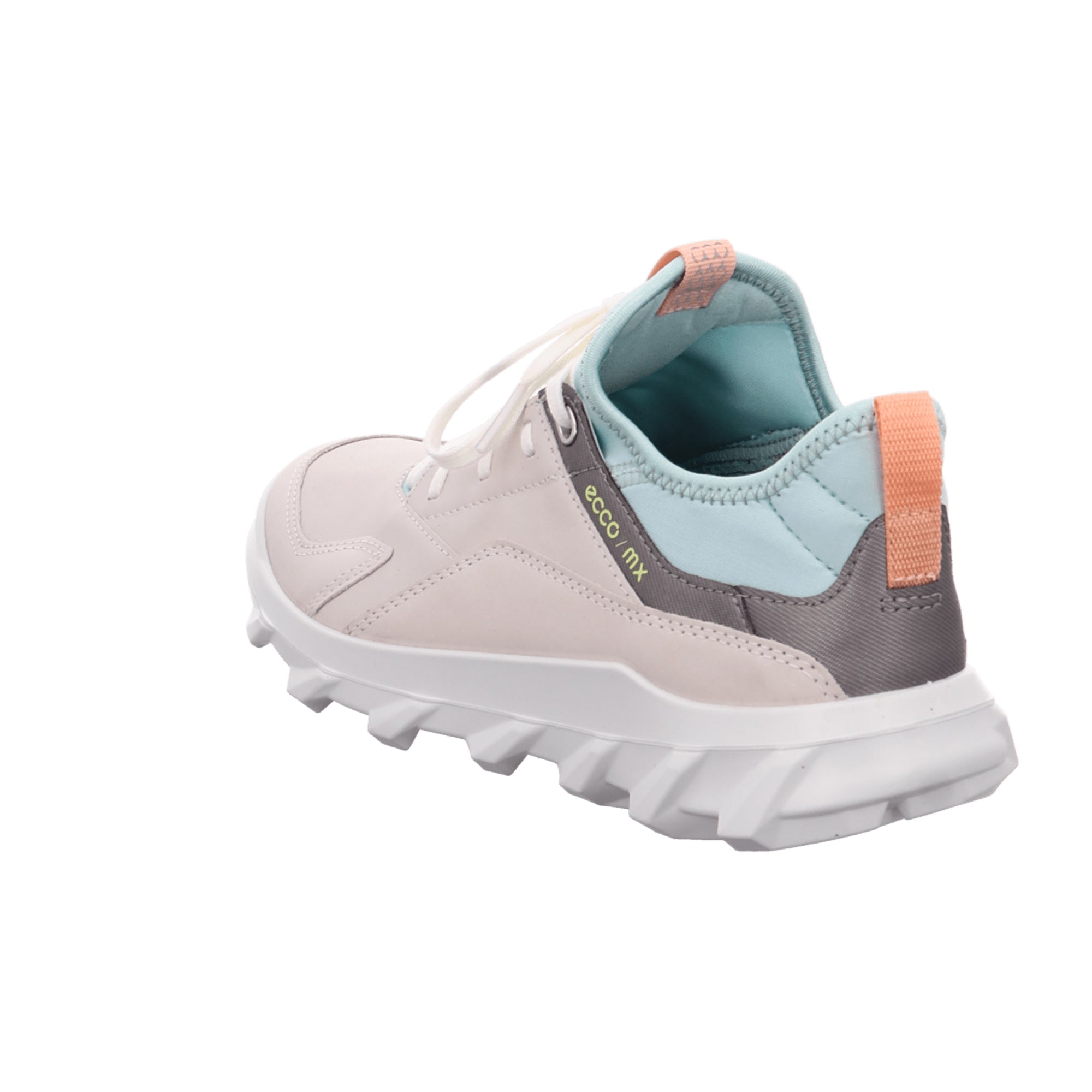 ECCO MX W Casual Lace-Up Shoes for Women in Beige, Stylish Suede and Textile