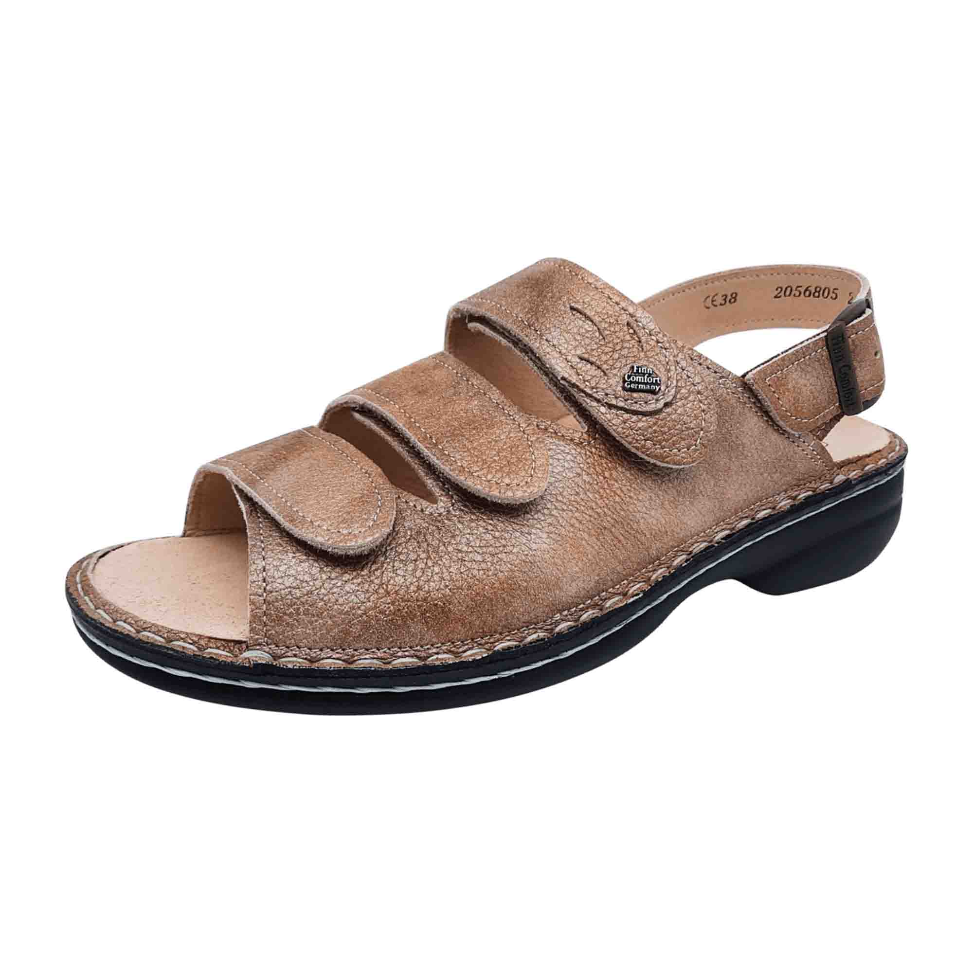 Finn Comfort SALONIKI Women's Comfort Sandals - Chic Brown Leather