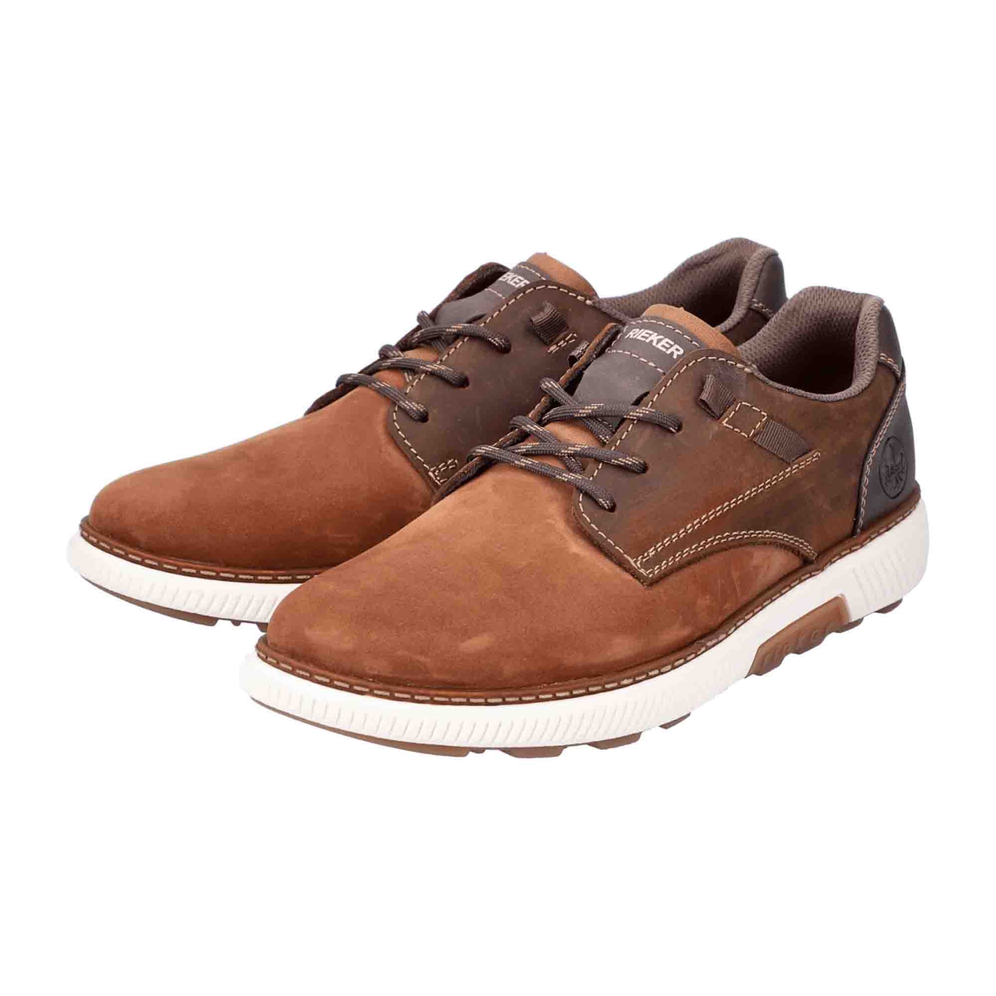 Rieker Men's Brown Casual Sneakers Comfortable Lightweight with Soft Insole
