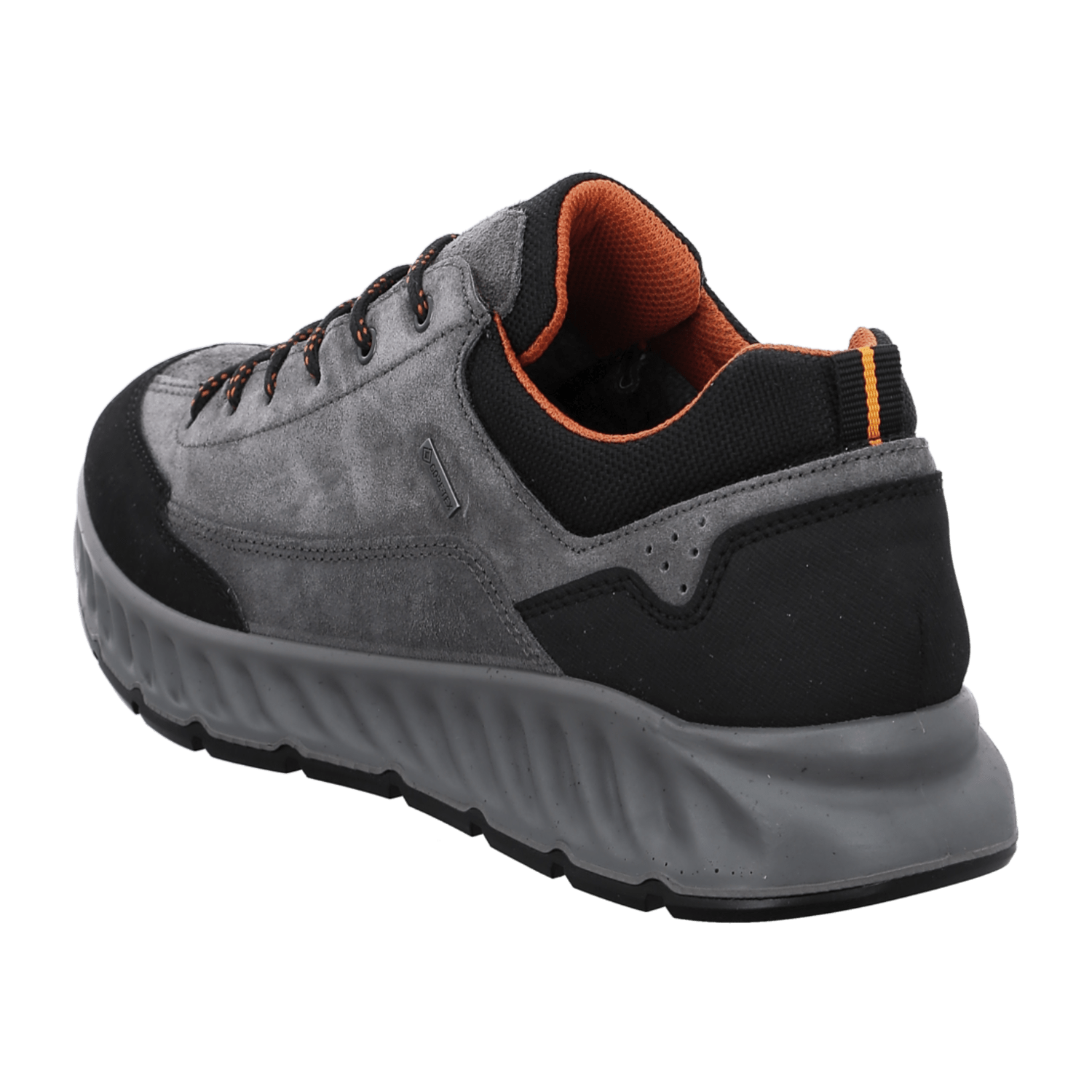 ARA PAOLO Men's Suede Sneakers with Lace-Up Closure and Round Toe in Grey - Bartel-Shop