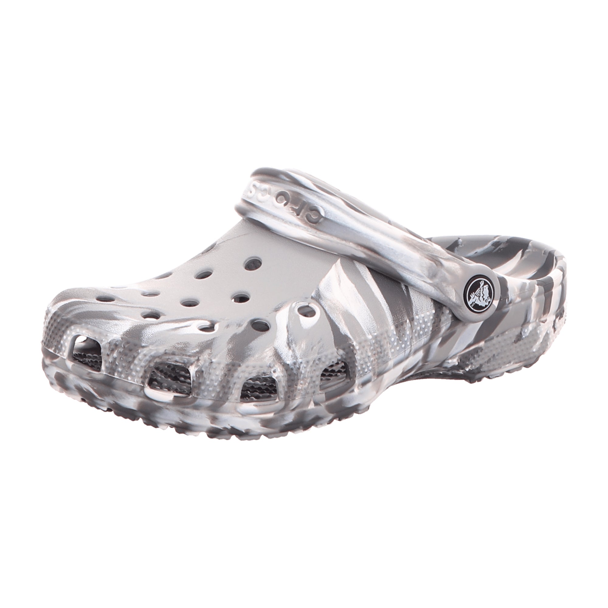 CROCS CLASSIC Marbled Clogs for Women in Grey - Stylish & Comfortable