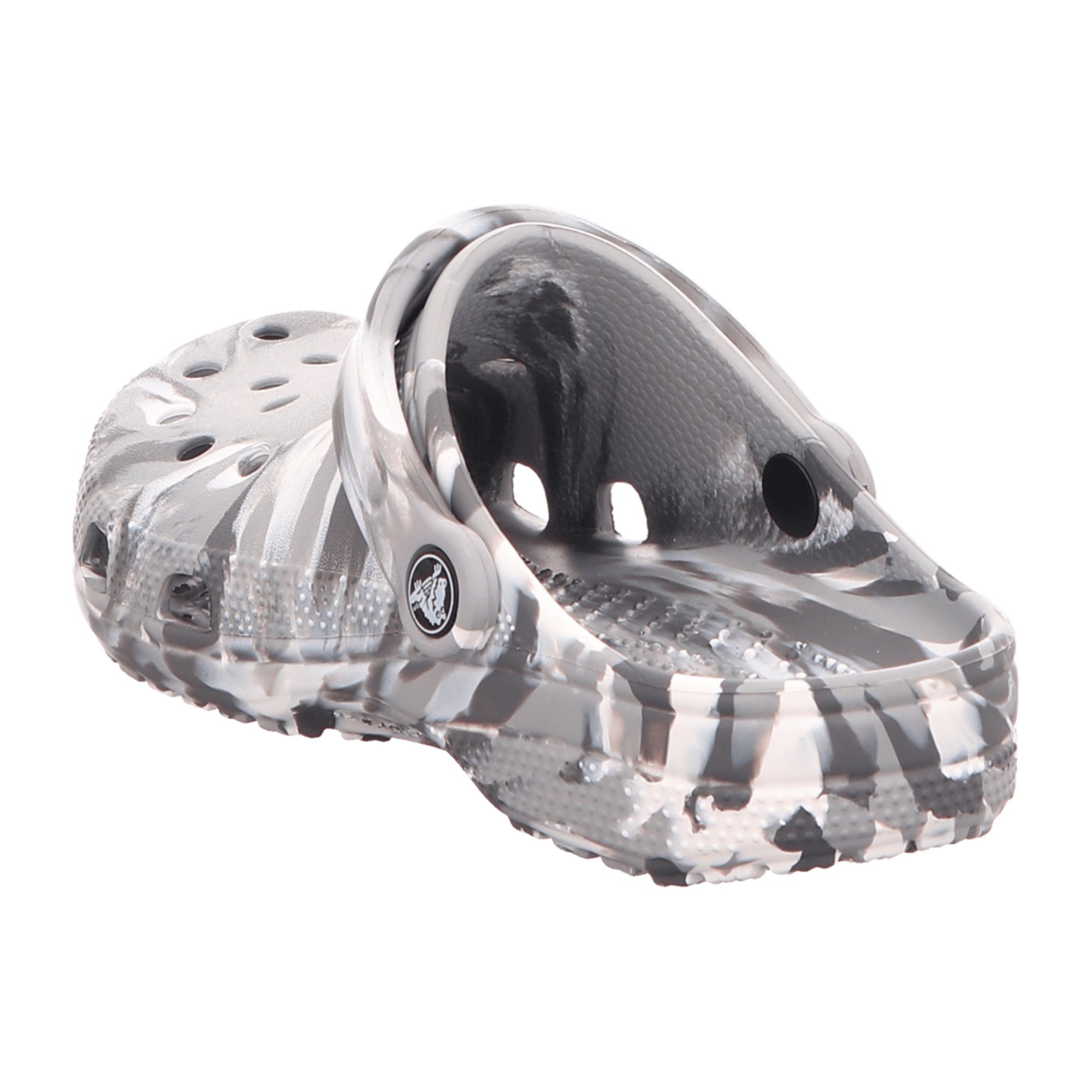 CROCS CLASSIC Marbled Clogs for Women in Grey - Stylish & Comfortable