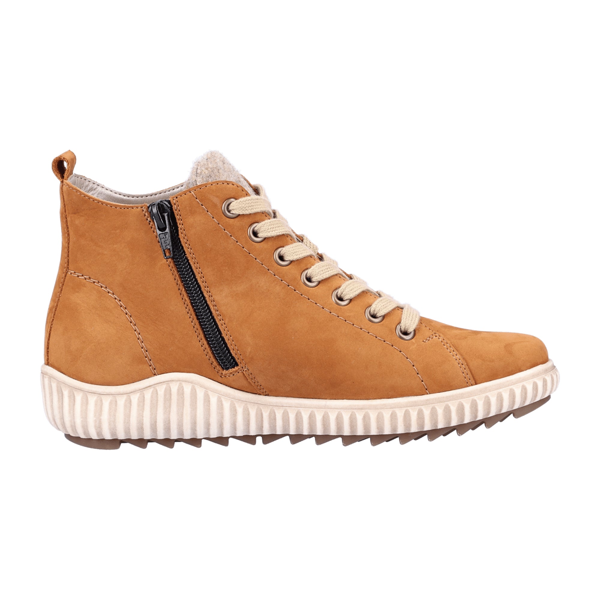 Remonte R827022 Brown Ankle Boots for Women with Zip and Lace-Up Closure
