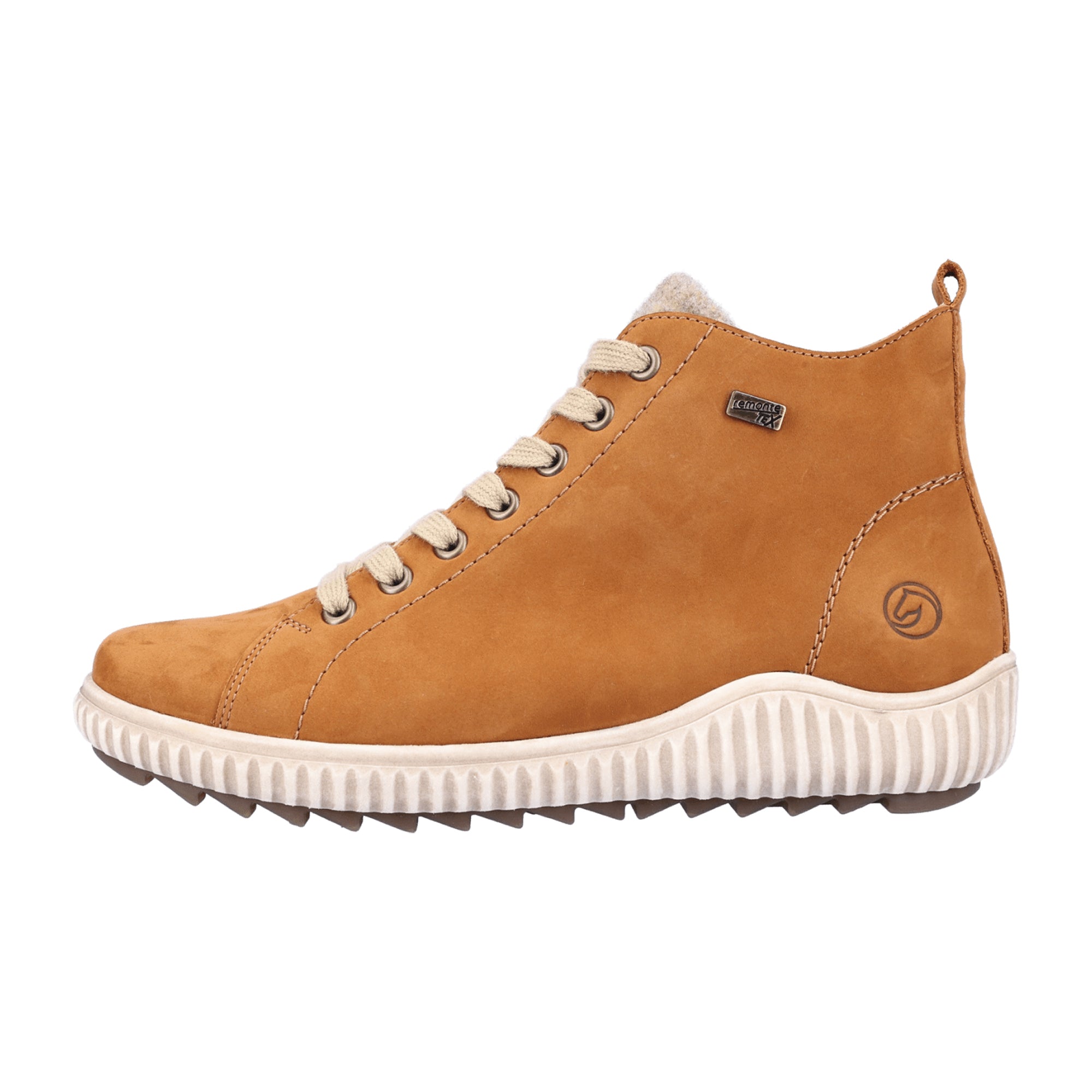 Remonte R827022 Brown Ankle Boots for Women with Zip and Lace-Up Closure