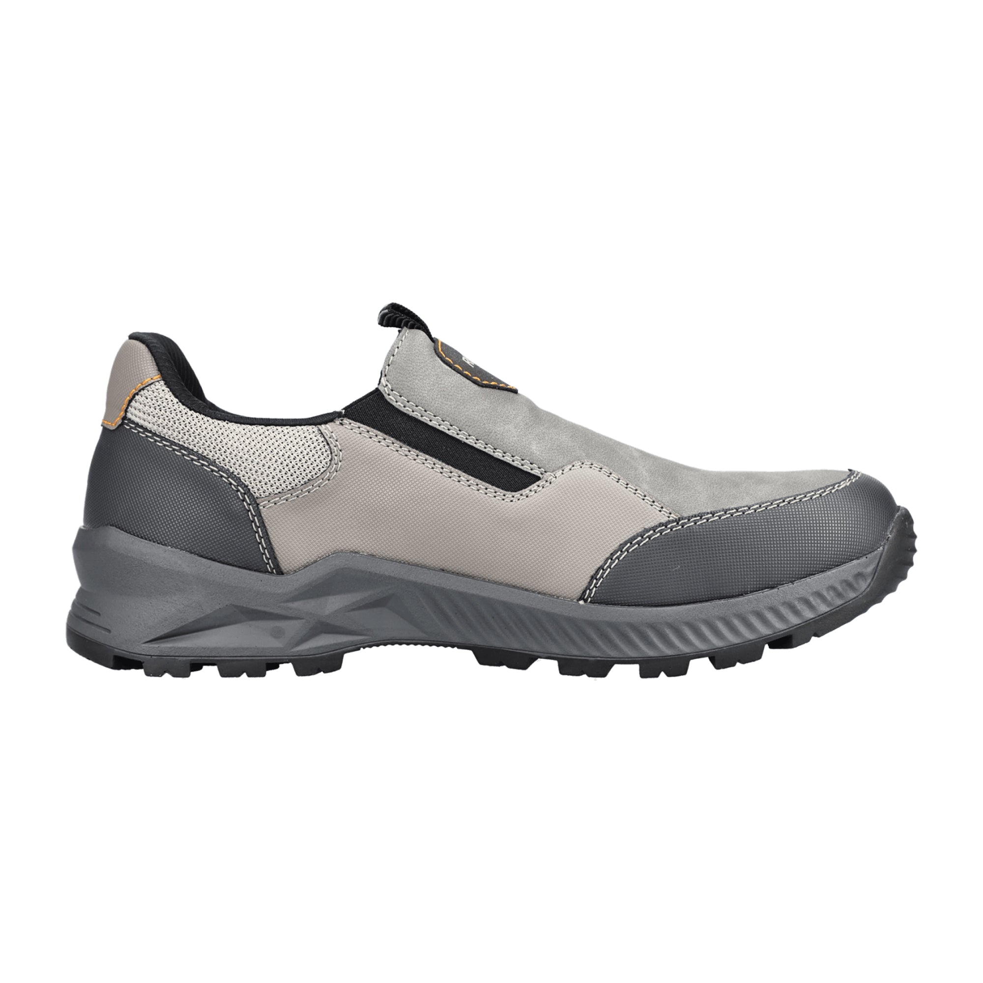 Rieker B3252-90 Men's Gray Slip-On Shoes Comfortable Water-Resistant Casual