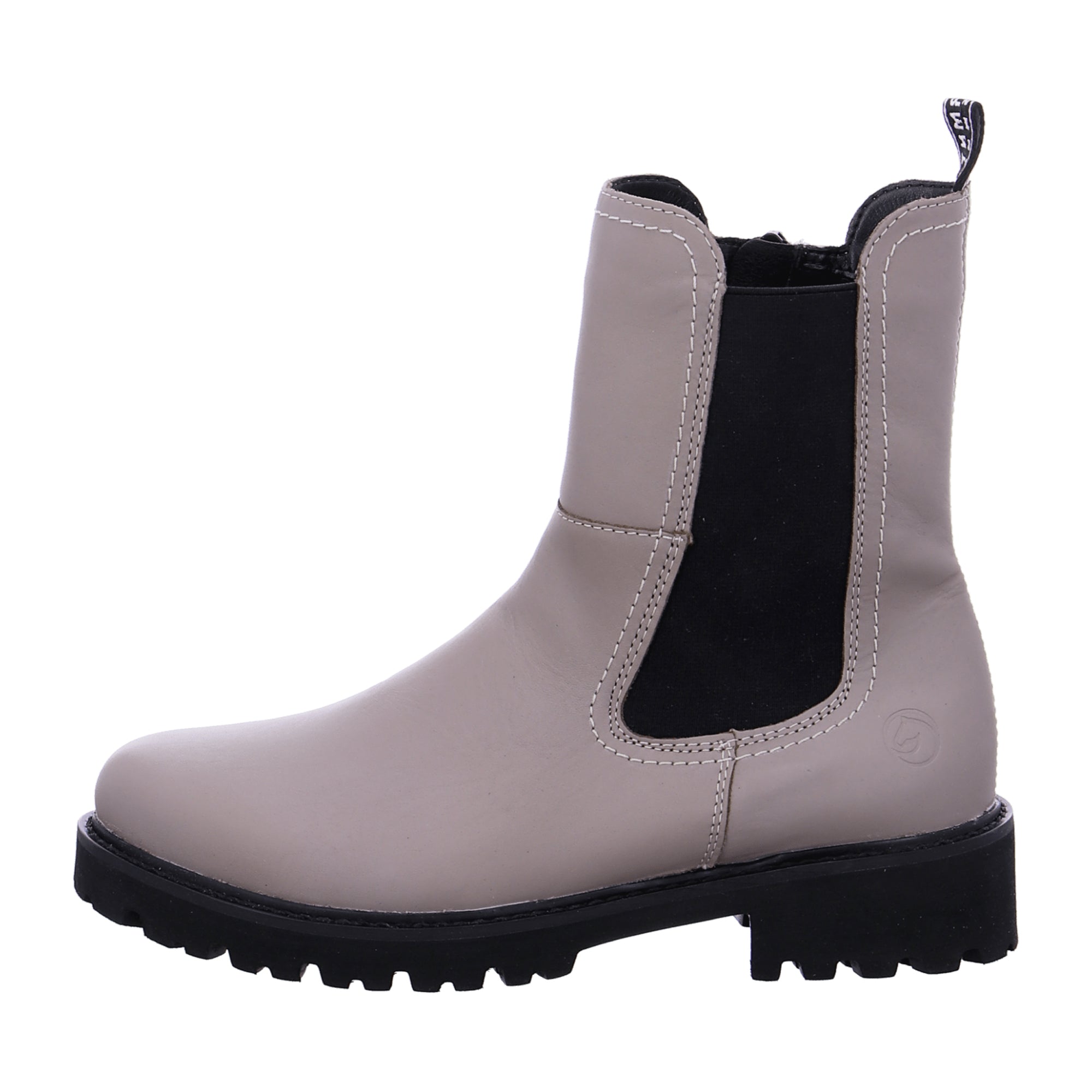 Remonte Beige Women's Chelsea Boots with Zipper and EVA Sole