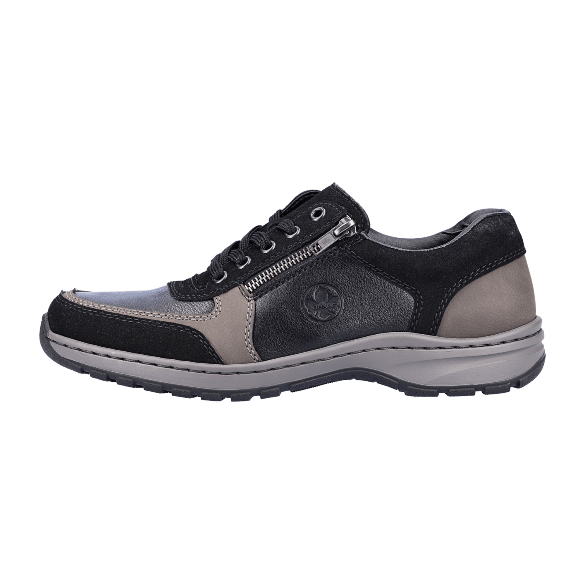 Rieker HWK Men's Black Casual Lace-Up Shoes with Shock Absorbing Sole