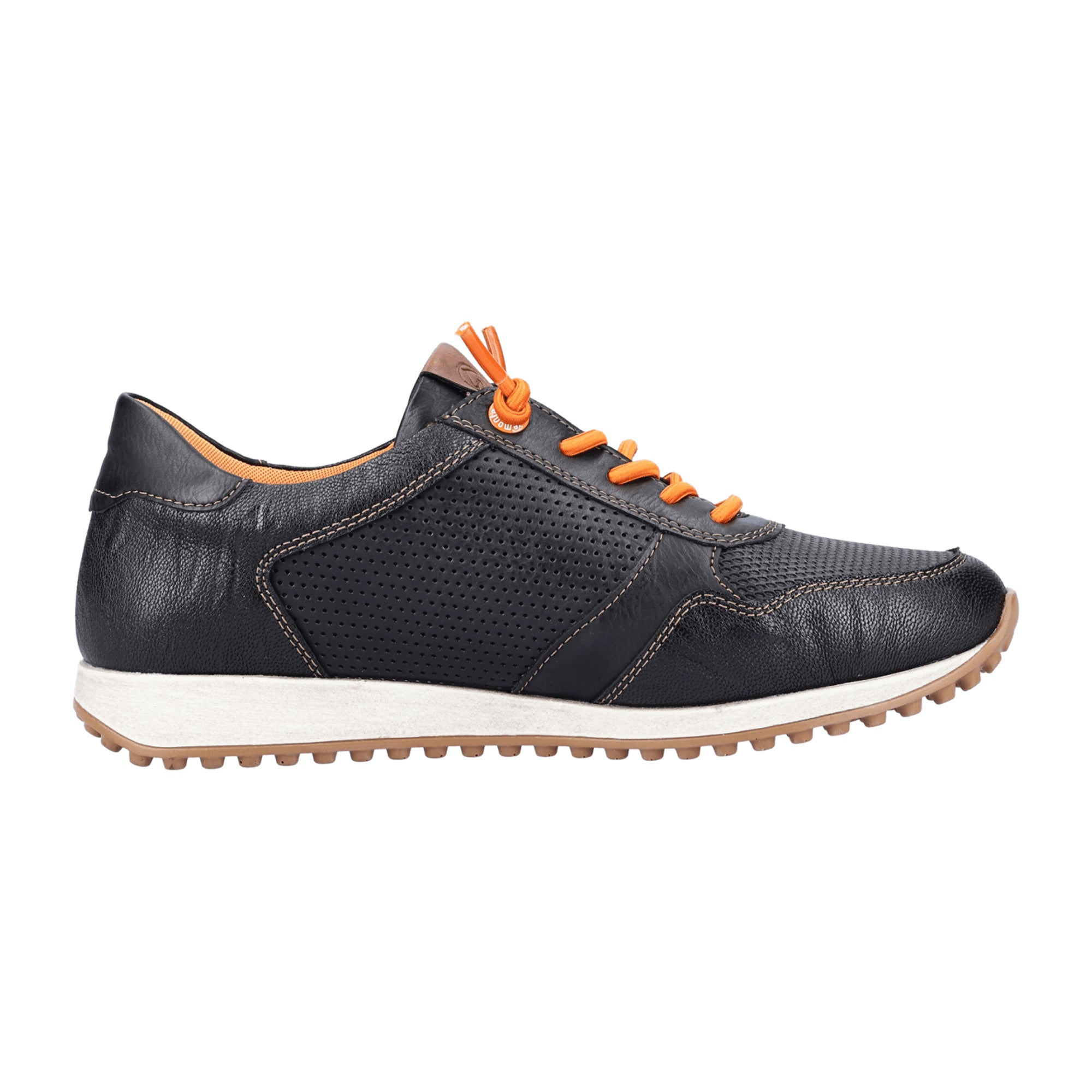 Remonte Black Women's Sneakers with Laces and Elastic for Versatile Style