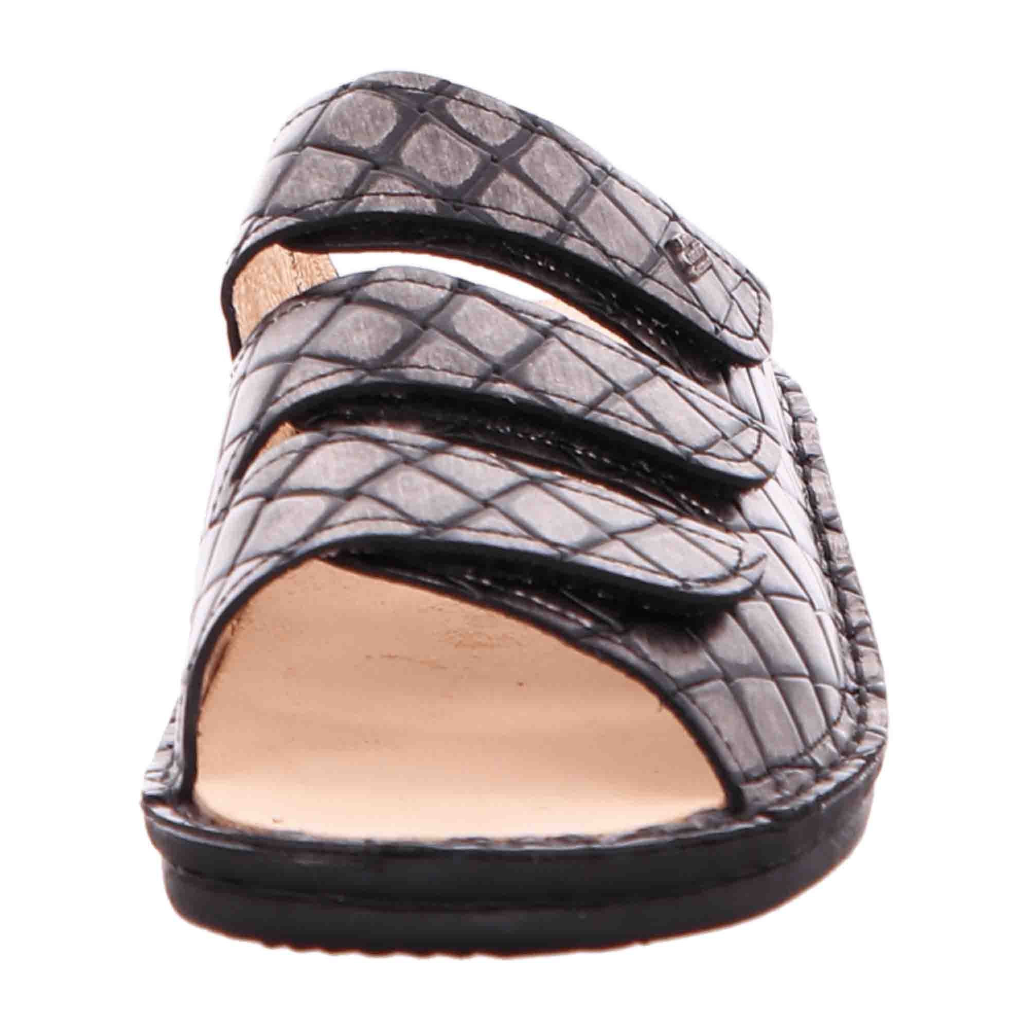Finn Comfort Korfu Women's Comfort Sandal, Elegant Silver
