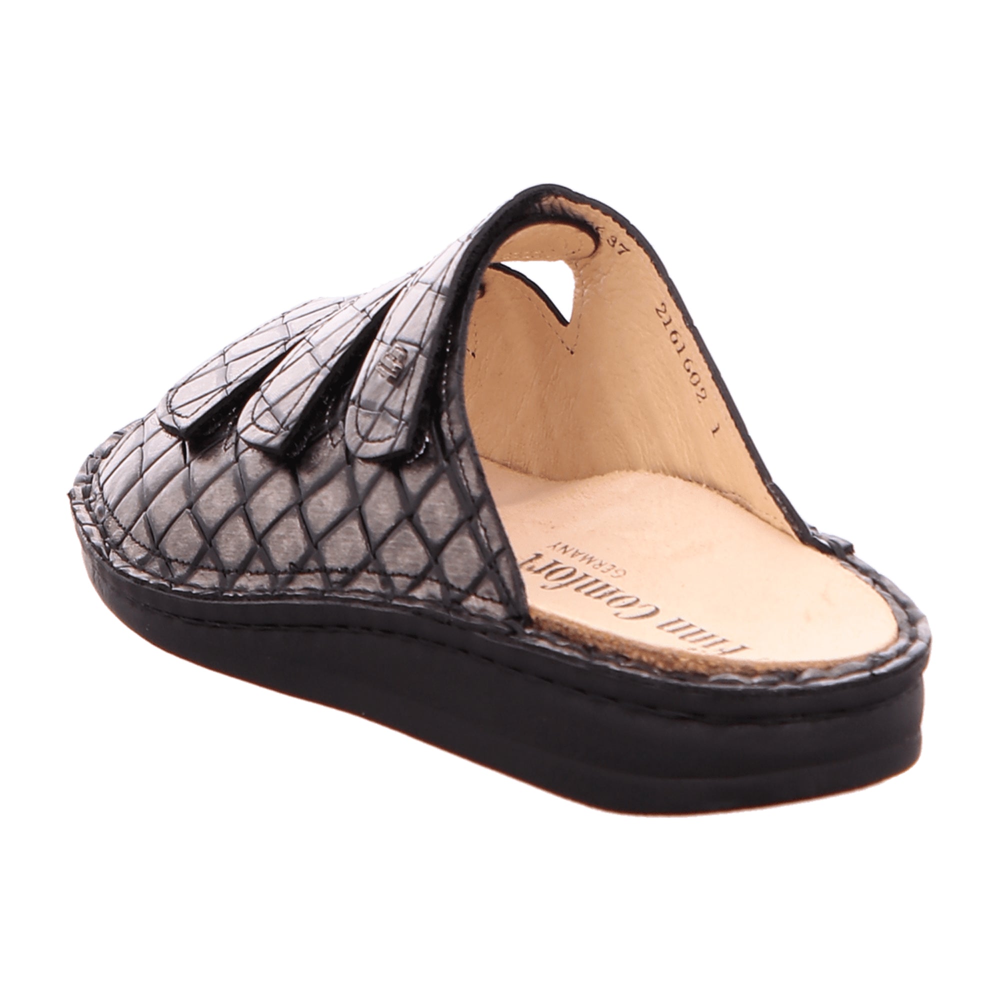 Finn Comfort Korfu Women's Comfort Sandal, Elegant Silver