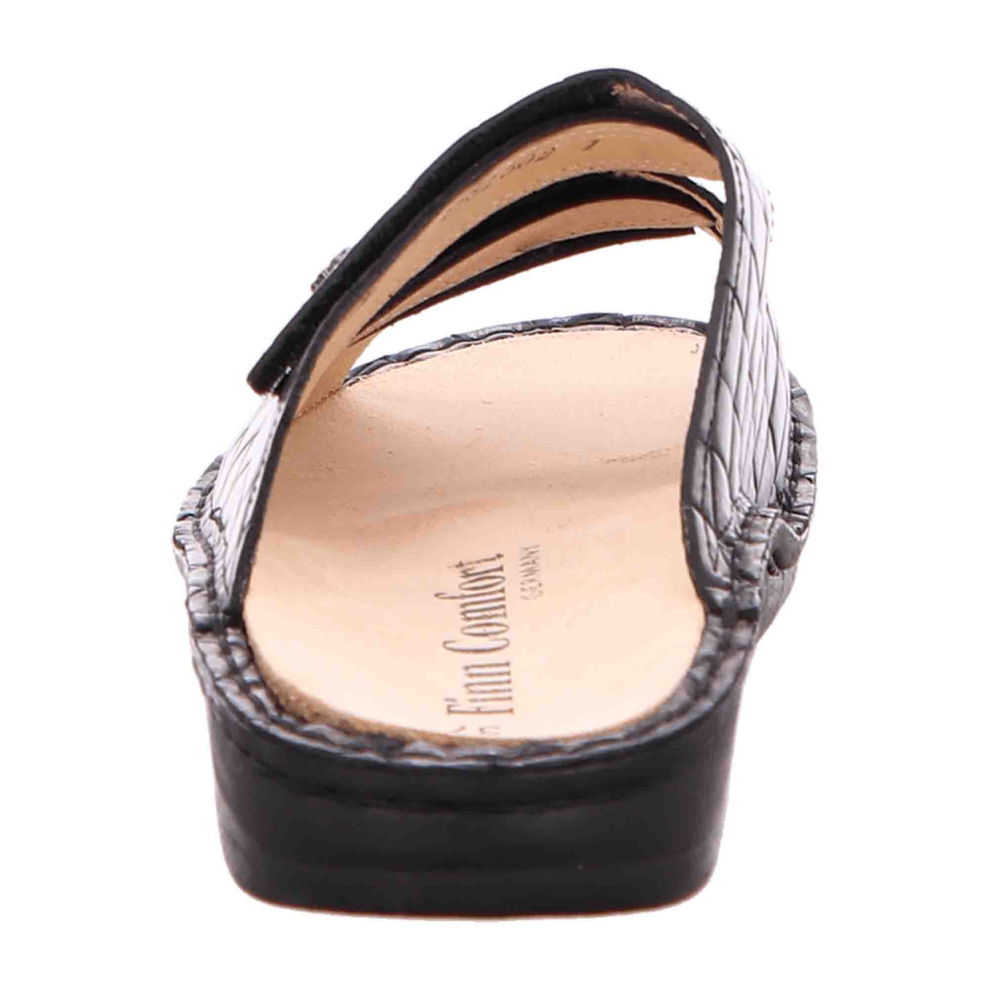 Finn Comfort Korfu Women's Comfort Sandal, Elegant Silver