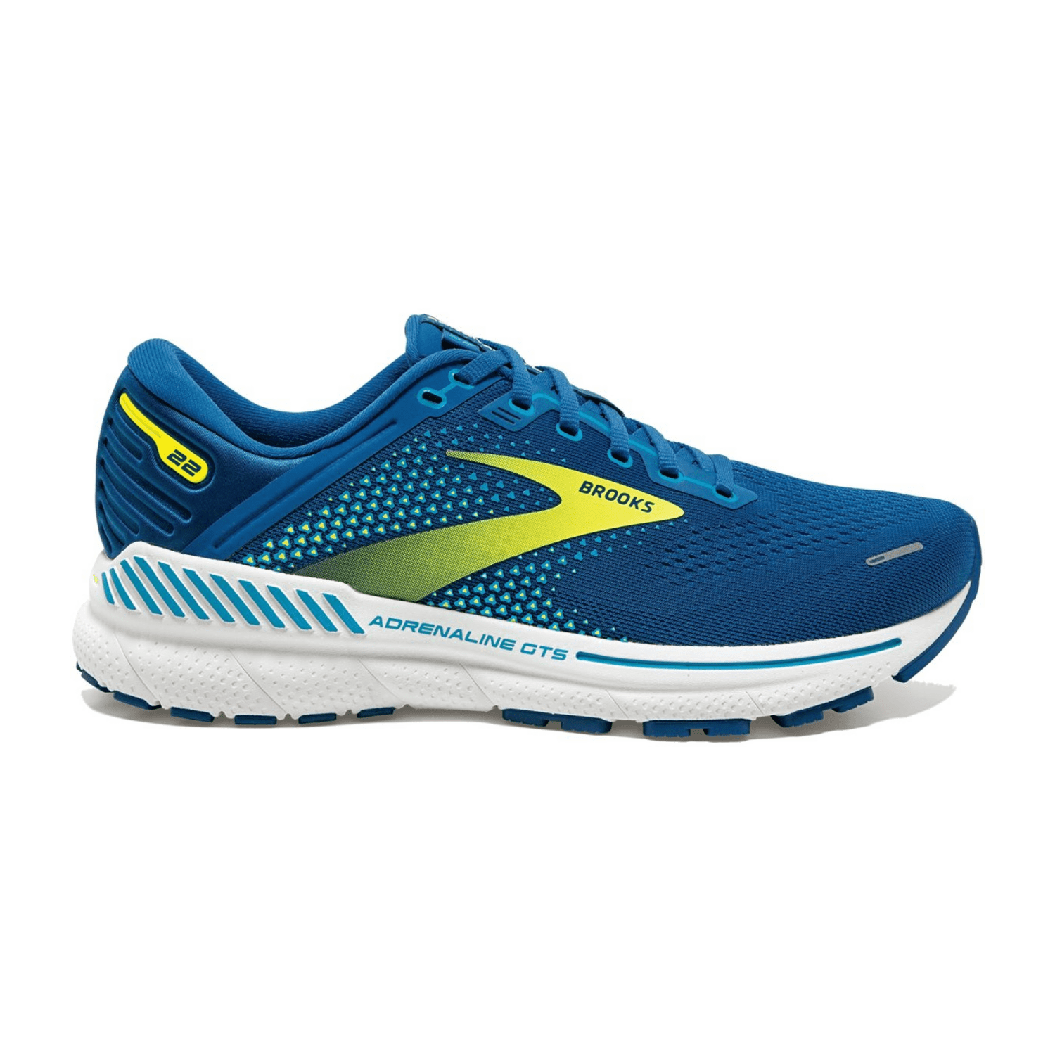 Brooks Adrenaline GTS 22 Men Running Shoes Blue Textile