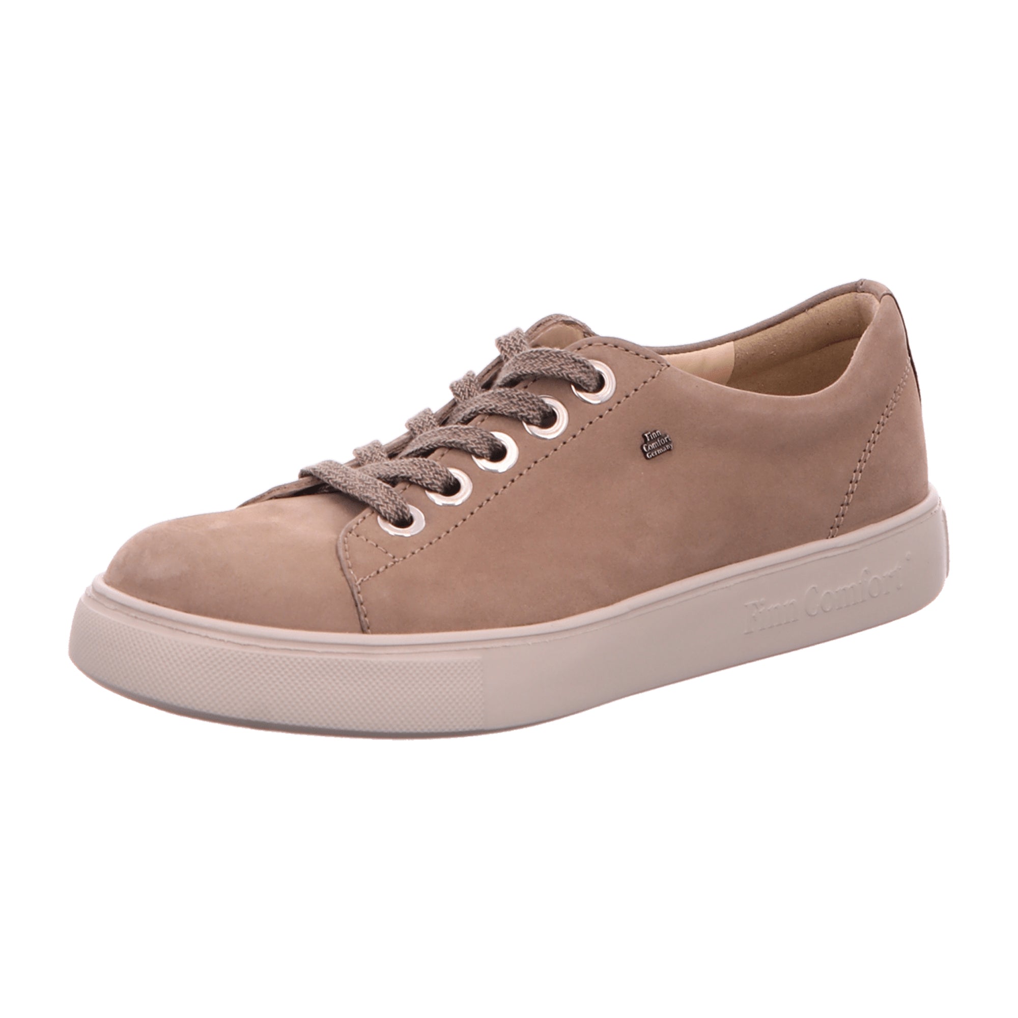 Finn Comfort Elpaso Beige Nubuck Women's Lace-Up Shoes 02479-007476