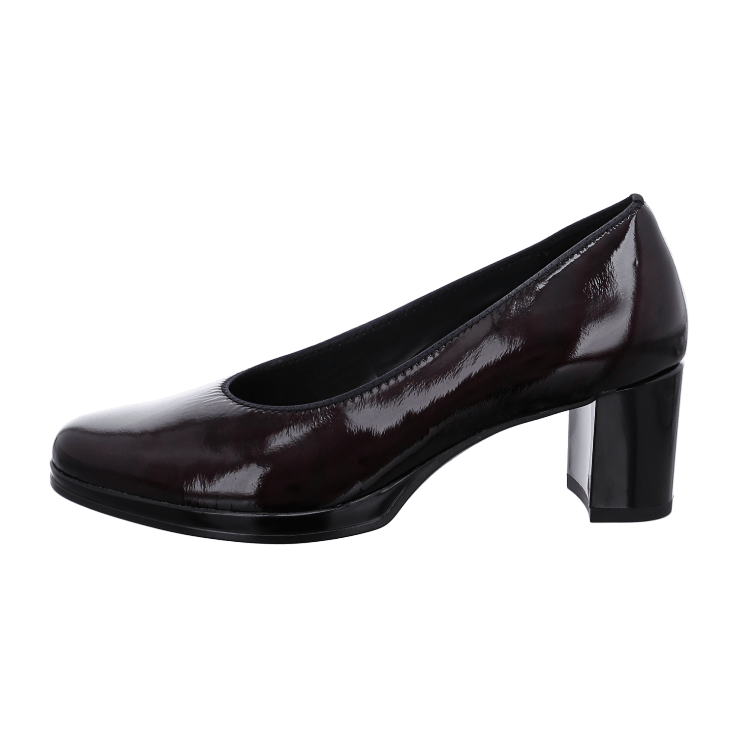 ARA CANNES Women's Pumps Patent Leather Red Pull-On Style Round Toe Leather Lining