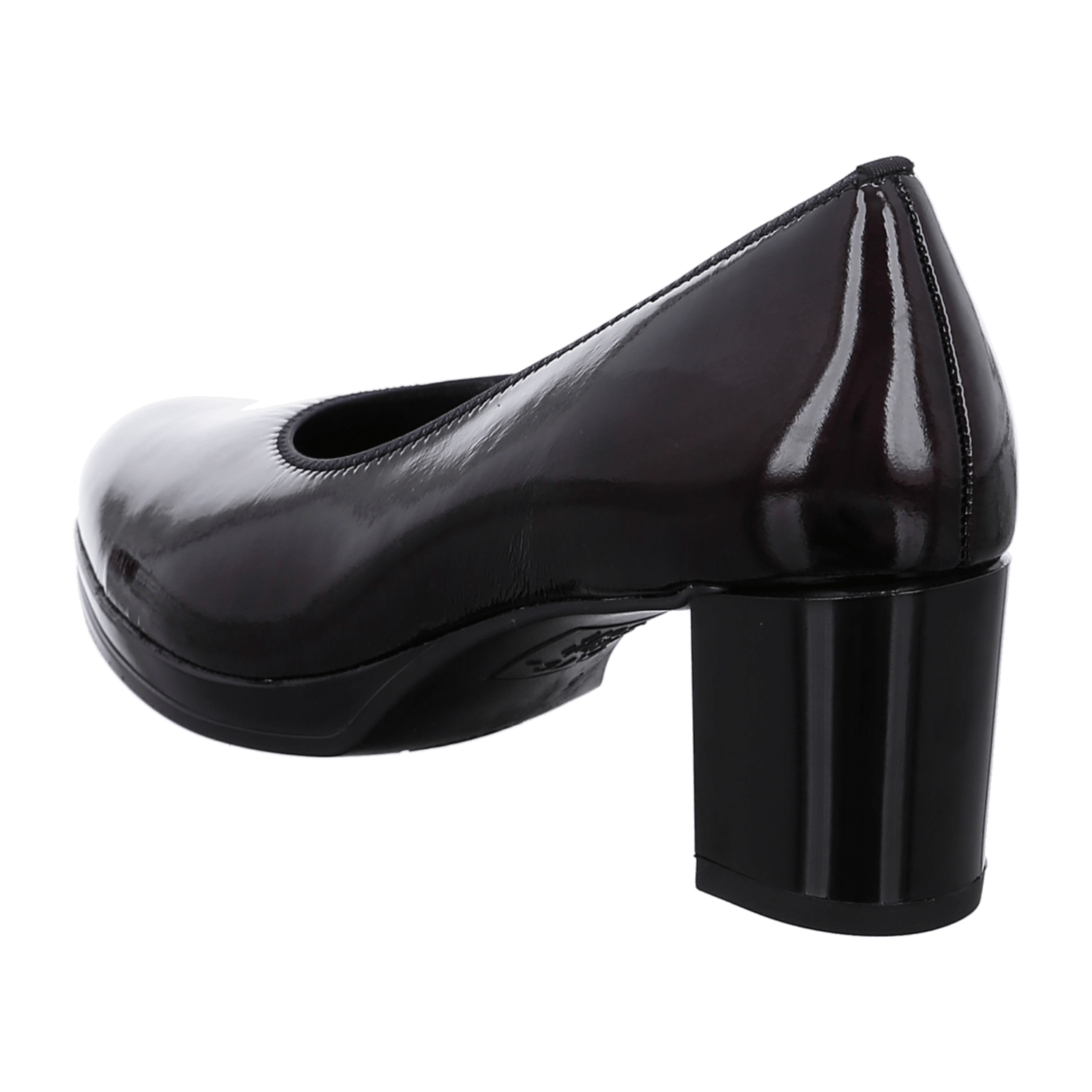 ARA CANNES Women's Pumps Patent Leather Red Pull-On Style Round Toe Leather Lining