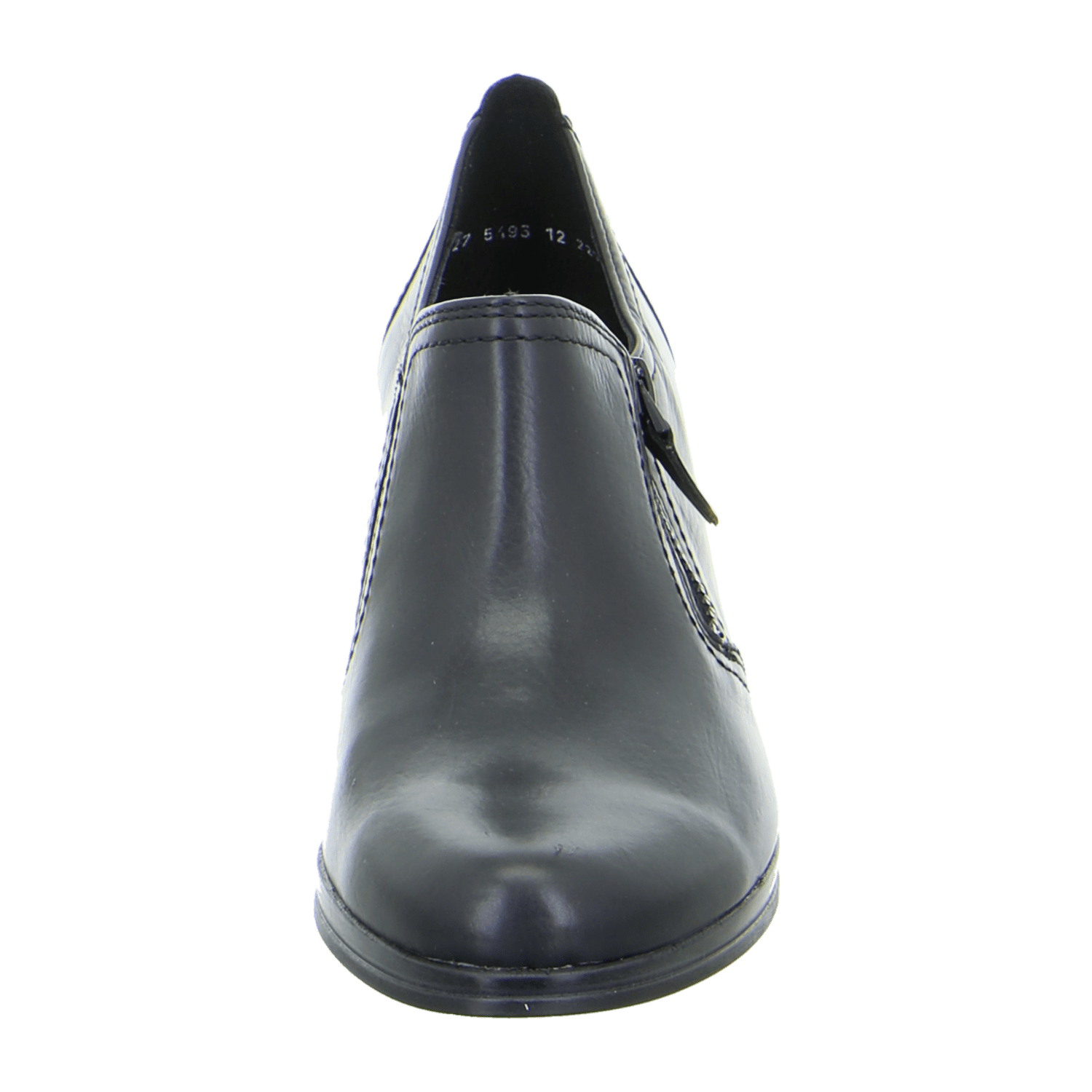 ARA CANNES Women's Pumps in Black Smooth Leather with Round Toe and Leather Lining