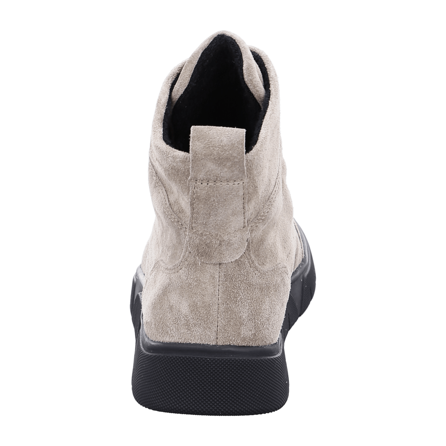 ARA moon Women's Velour Leather Boots in Beige Classic Boots with Zipper
