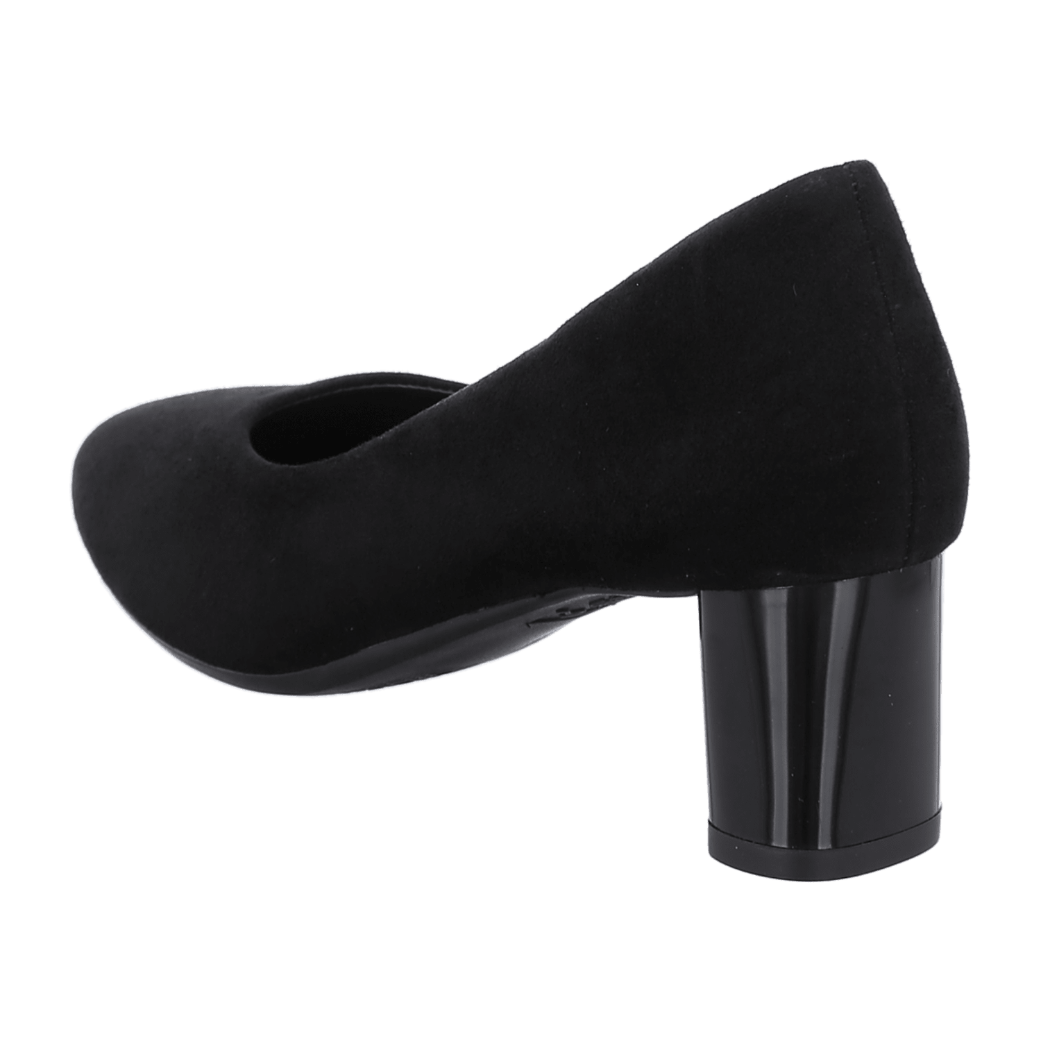 ARA Women's London Velvet Leather Pumps with Pointed Toe and Leather Lining Black