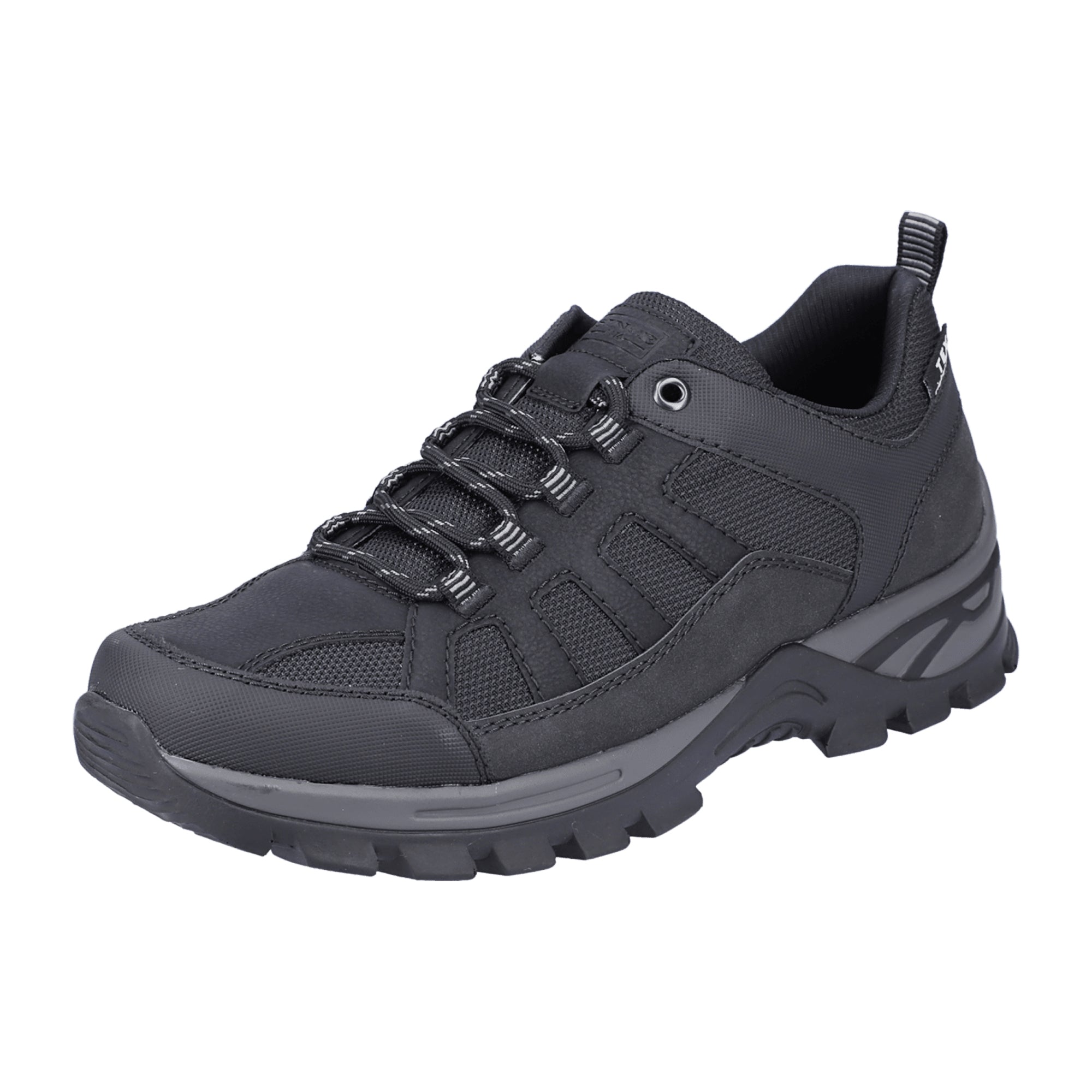 Rieker HWK Men's Black Lace-Up Shoes with Comfort Sole and Water Resistance