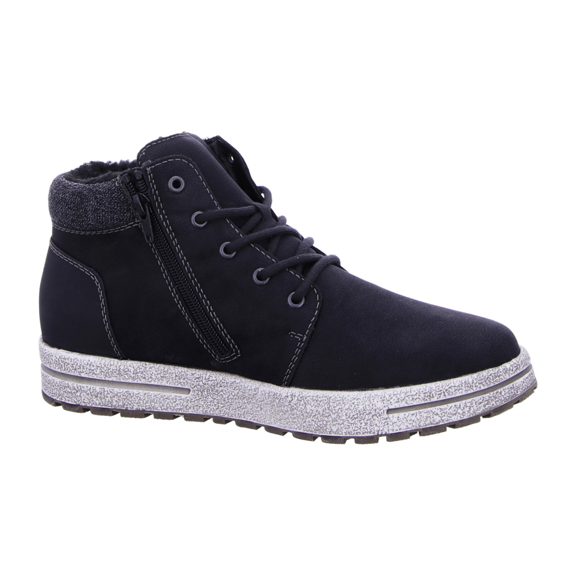 Rieker HWK Men's Black Boots Comfortable Warm Lining Waterproof Synthetic Shoes