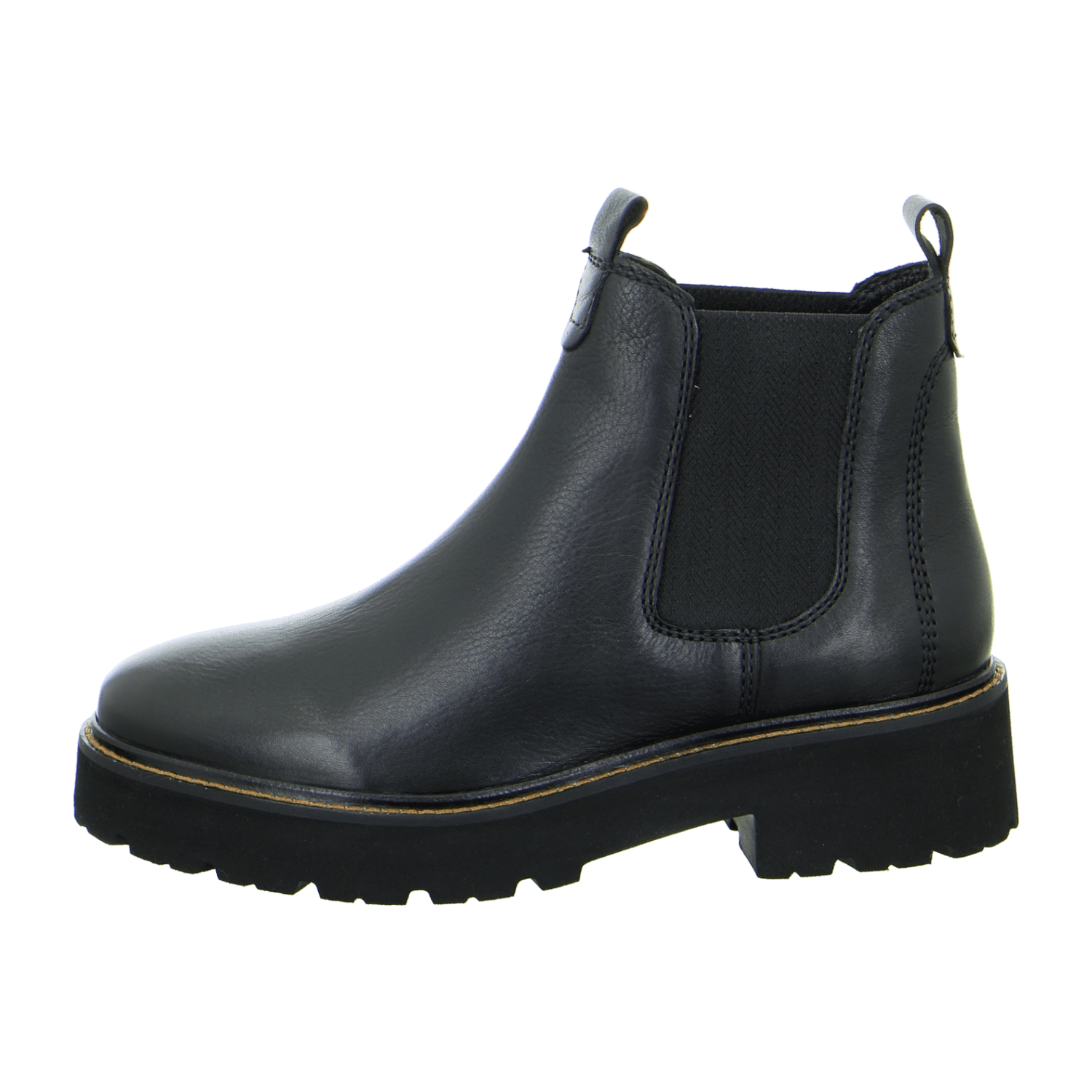 ARA BOLOGNA Women's Leather Chelsea Boots in Brown - Pull-On Design with Leather Lining and Round Toe