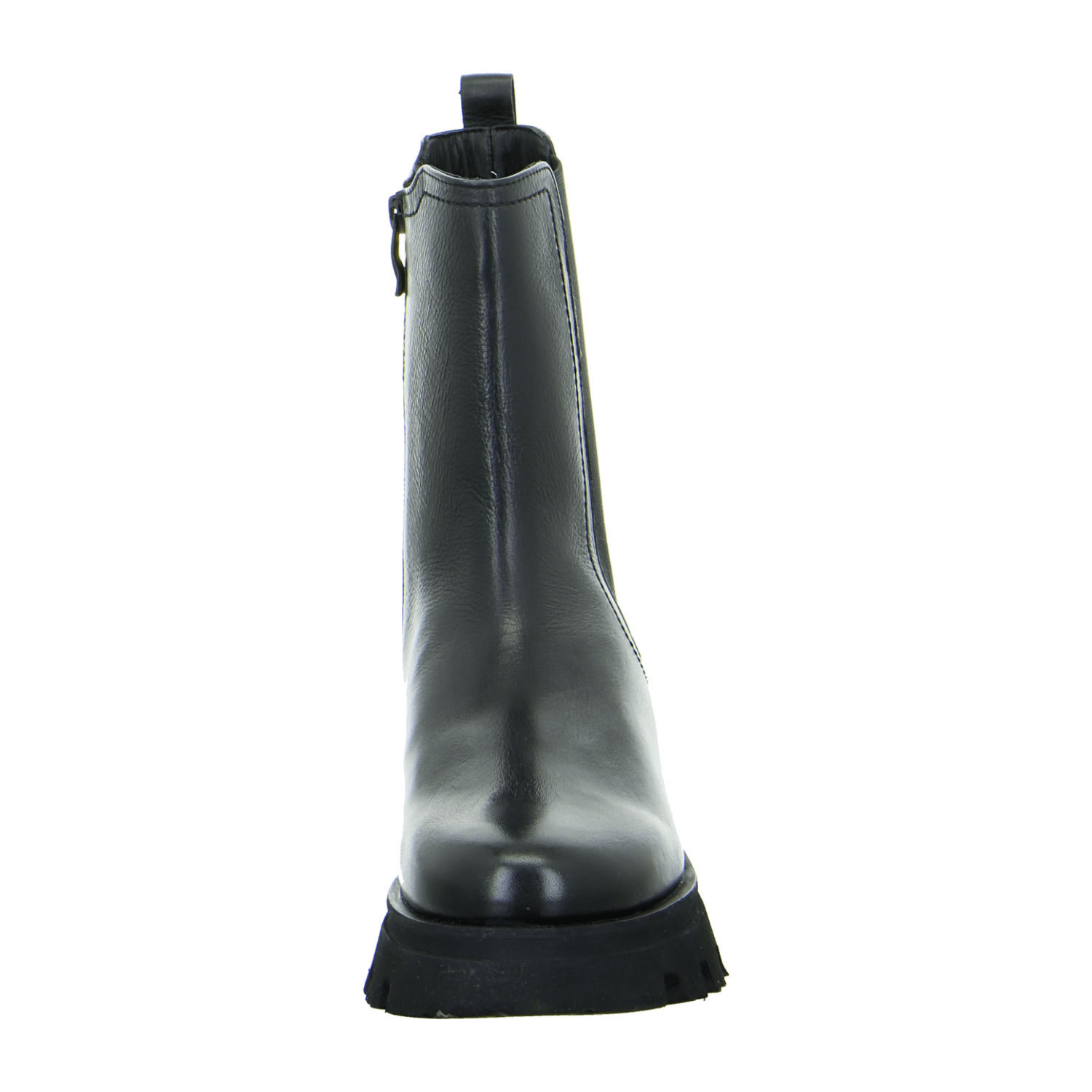 ARA Copenhagen Women's Chelsea Boots in Black Smooth Leather with Winter Lining - Classic Pull-On Ankle Boots