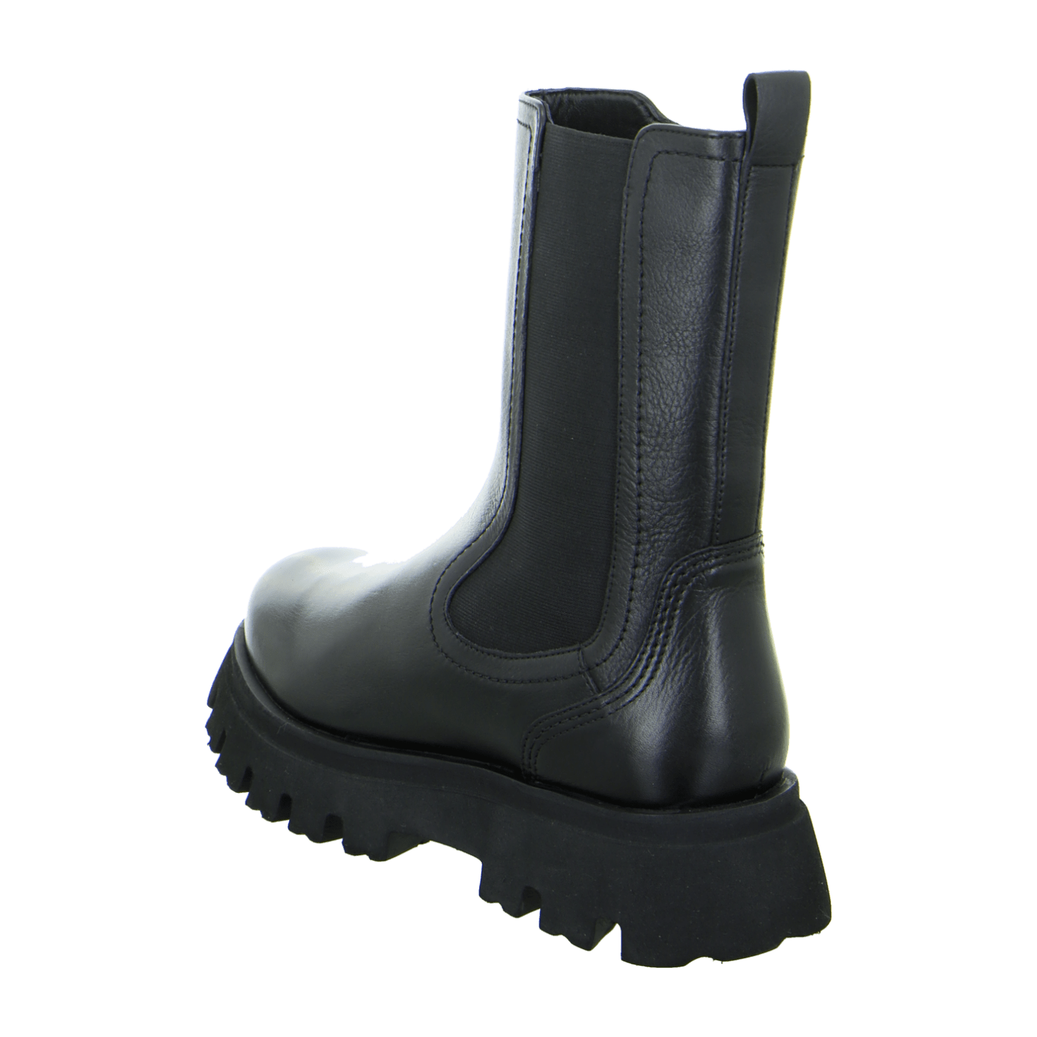 ARA Copenhagen Women's Chelsea Boots in Black Smooth Leather with Winter Lining - Classic Pull-On Ankle Boots