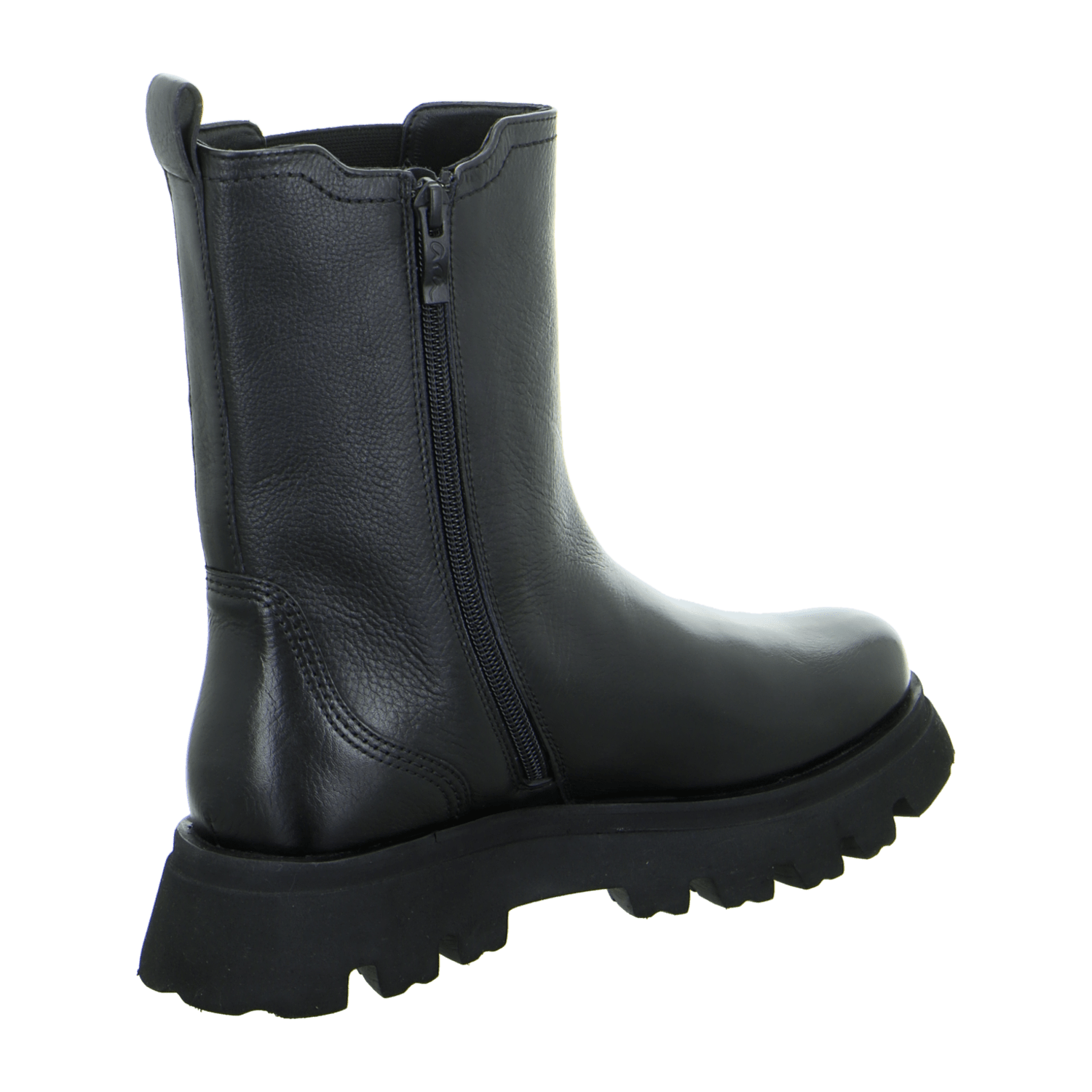 ARA Copenhagen Women's Chelsea Boots in Black Smooth Leather with Winter Lining - Classic Pull-On Ankle Boots