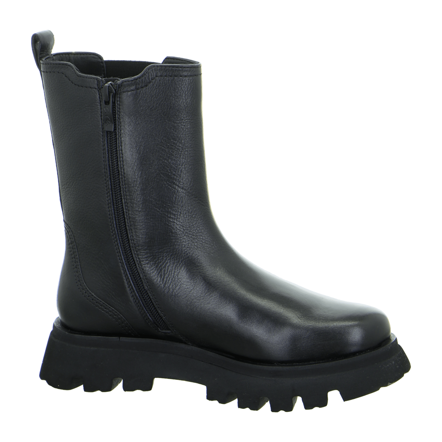 ARA Copenhagen Women's Chelsea Boots in Black Smooth Leather with Winter Lining - Classic Pull-On Ankle Boots