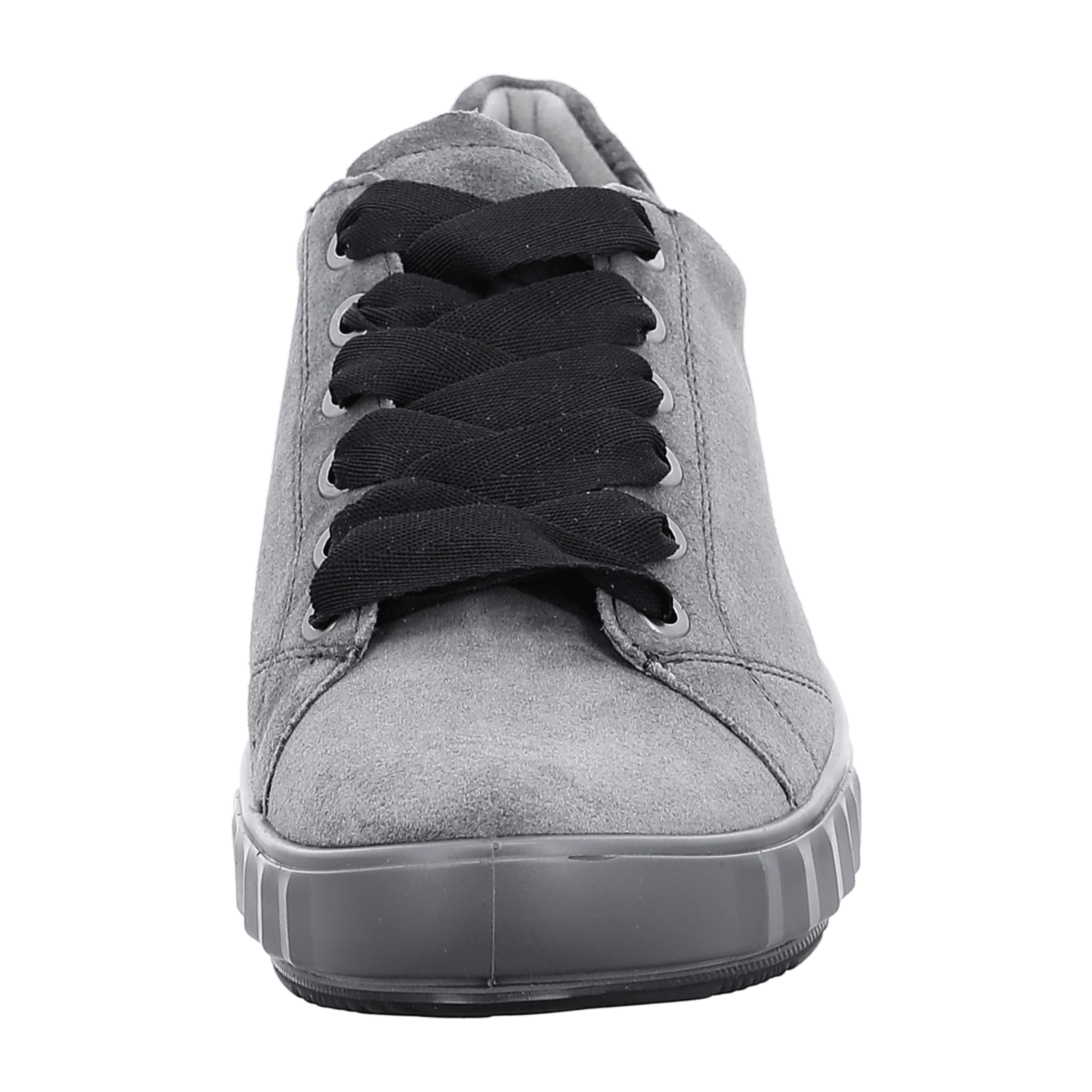 ARA AVIO Women's Velour Leather Slip-On Sneakers in Grey with Textile Lining and TPU Sole