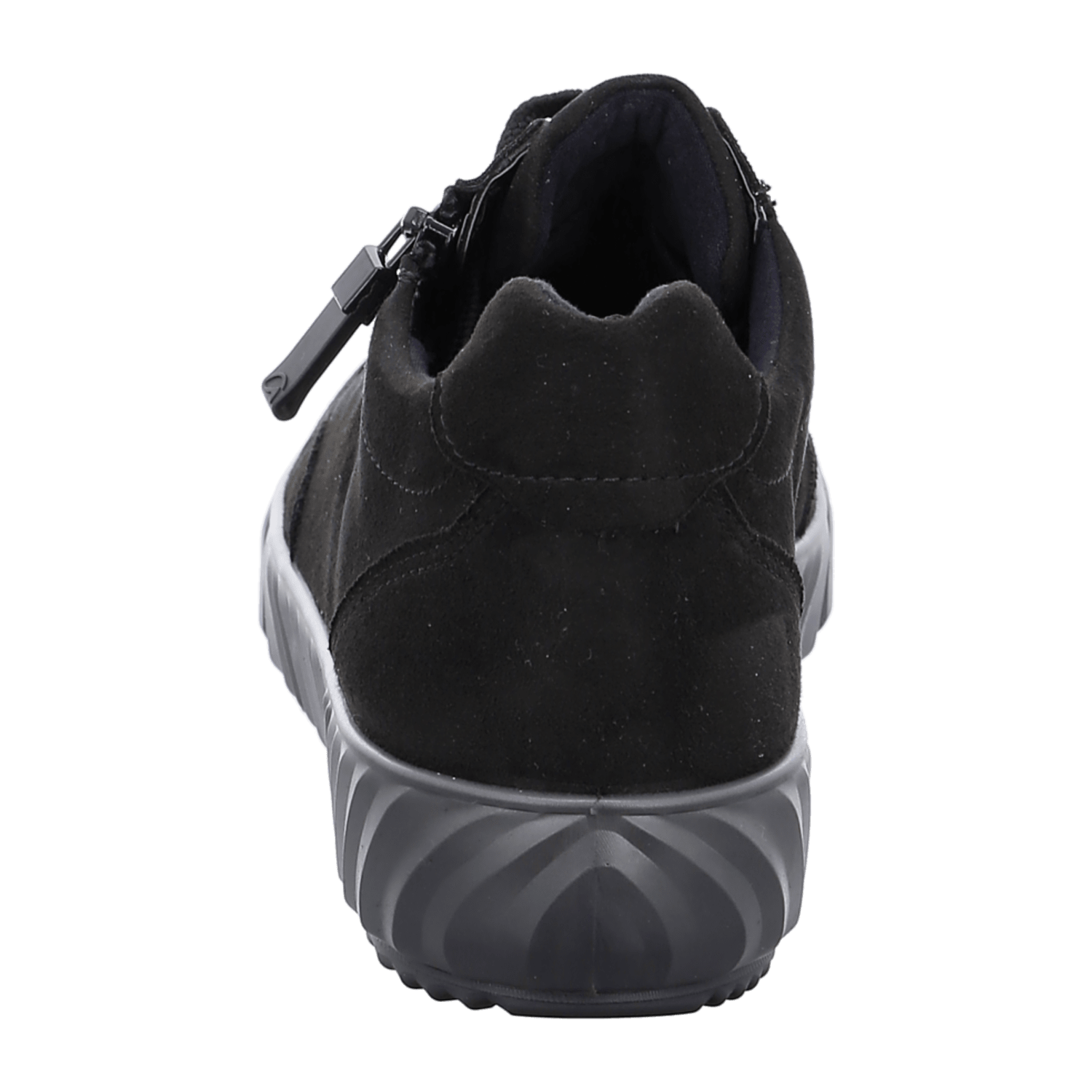 ARA AVIO Women's Leather Sneakers with Lace-Up Closure in Black