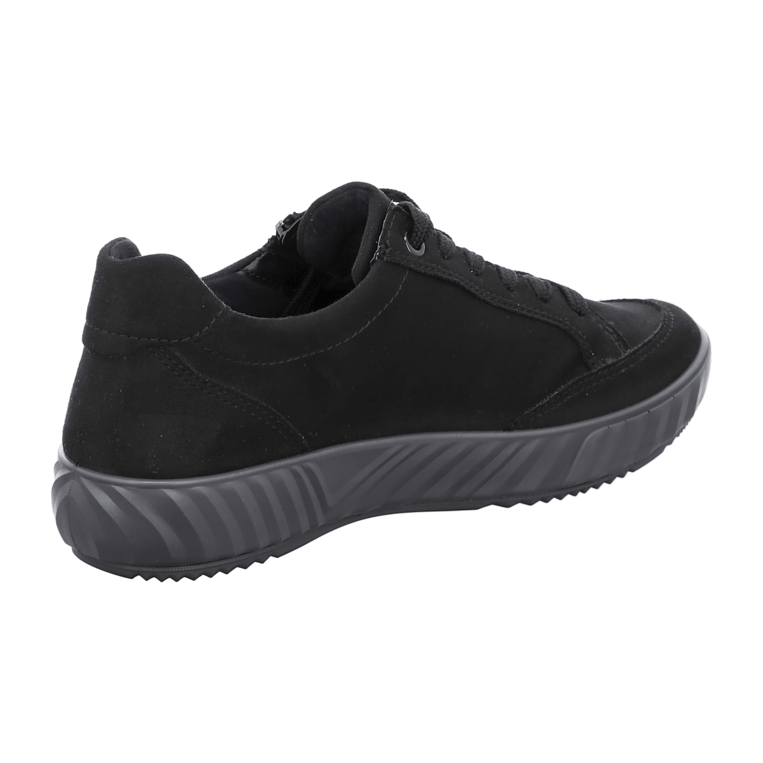 ARA AVIO Women's Leather Sneakers with Lace-Up Closure in Black