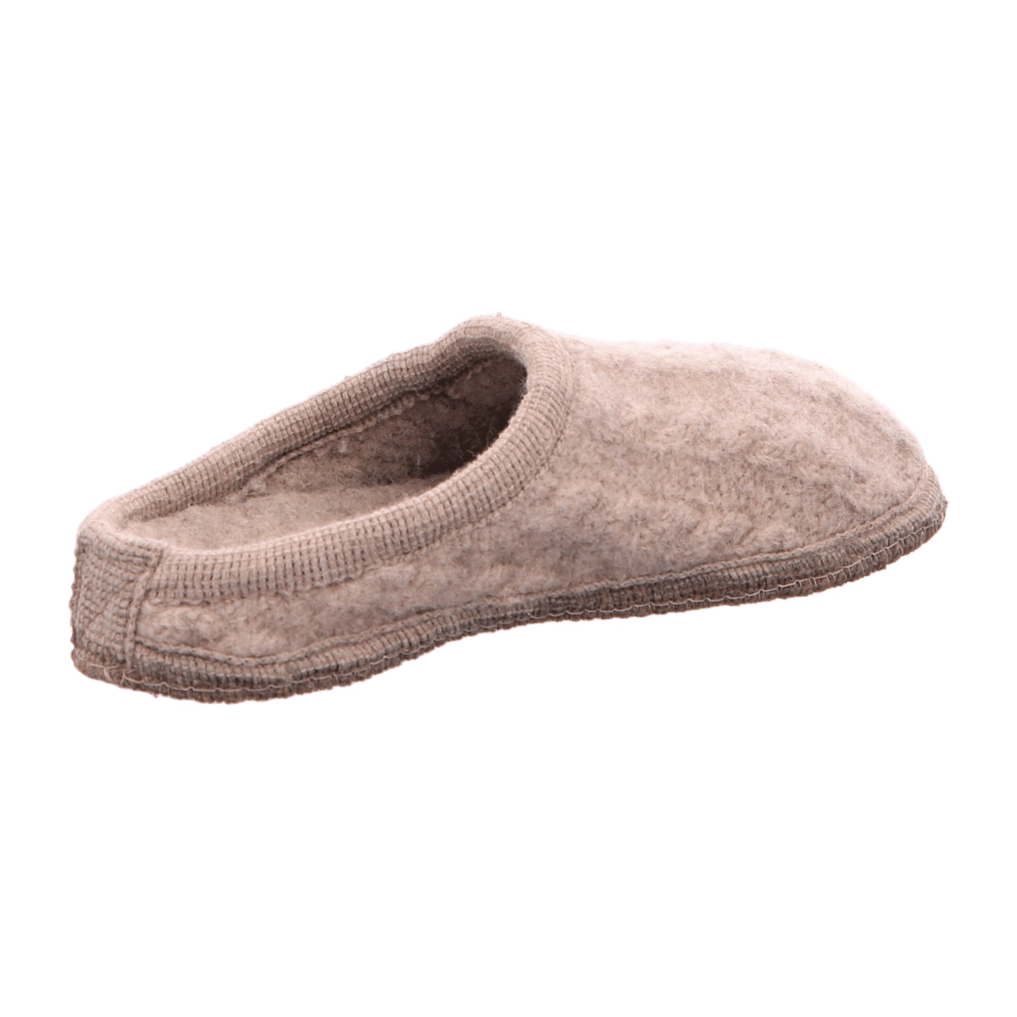 Haflinger Herzerl Women's Slippers - Comfortable Wool Felt, Beige