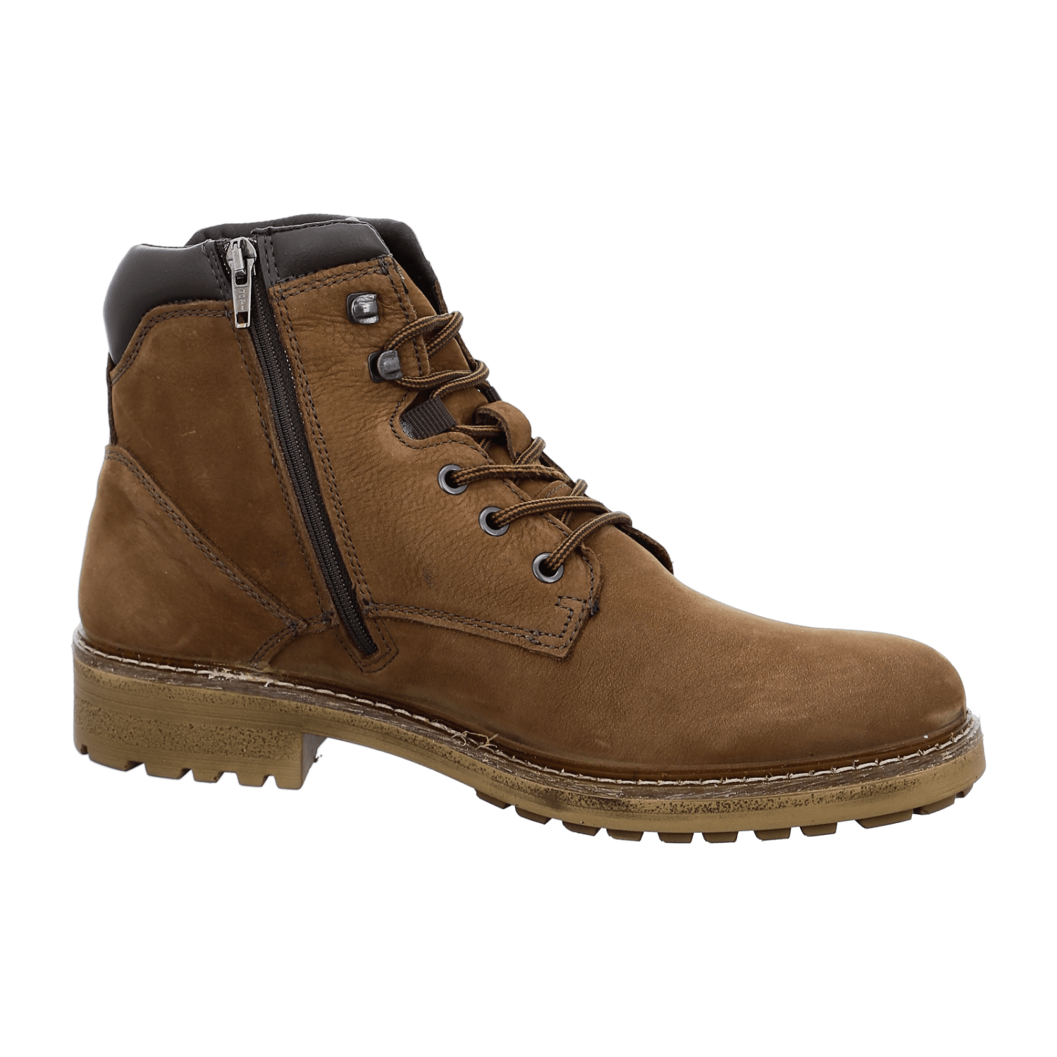 ARA Frederik Men's Leather Derby Boots Brown