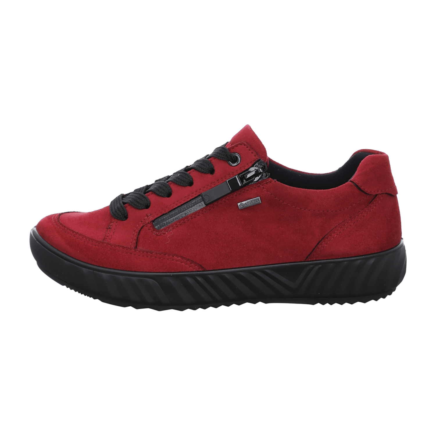 ARA AVIO Women's Sneakers in Red Synthetic with Lace-Up Closure and Round Toe