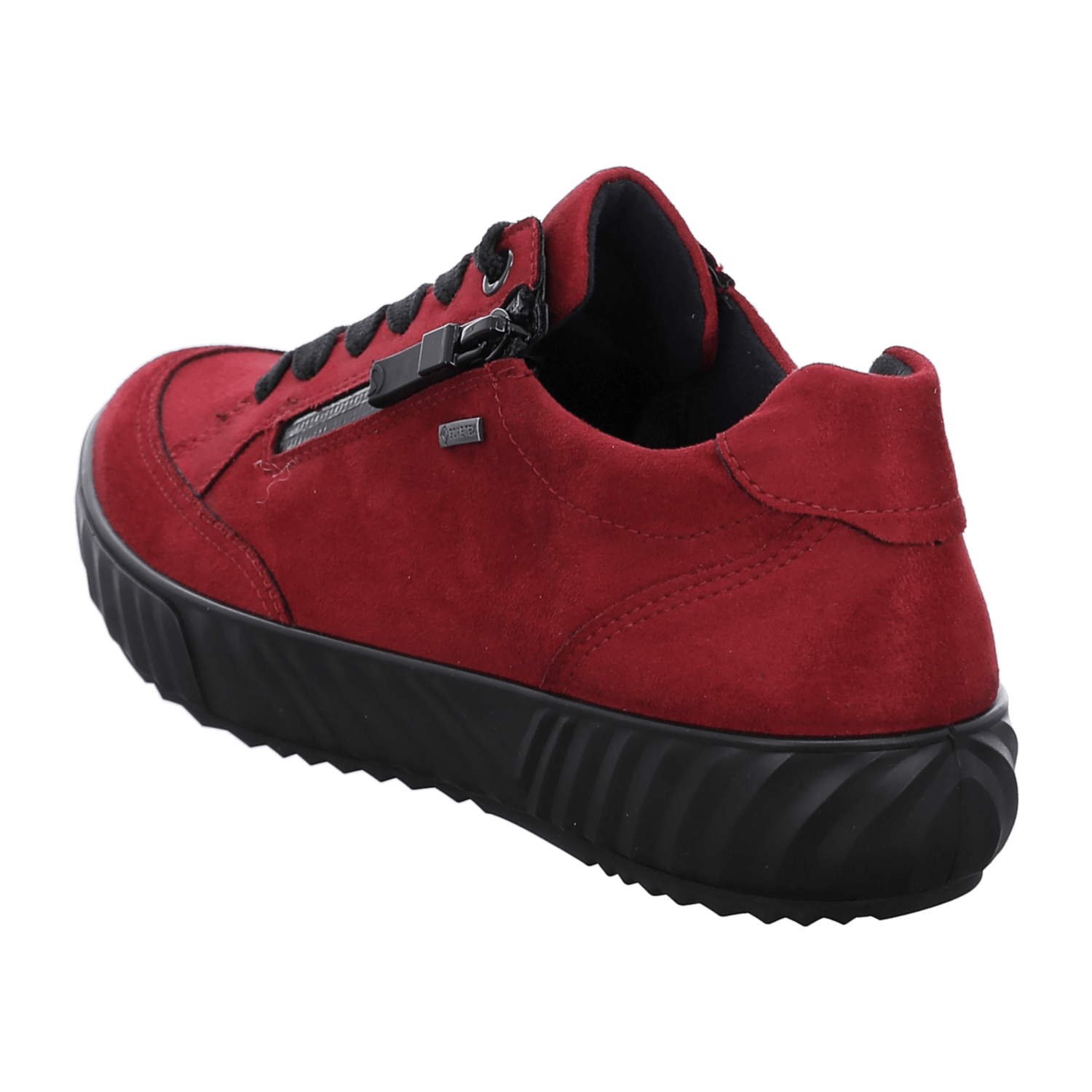 ARA AVIO Women's Sneakers in Red Synthetic with Lace-Up Closure and Round Toe