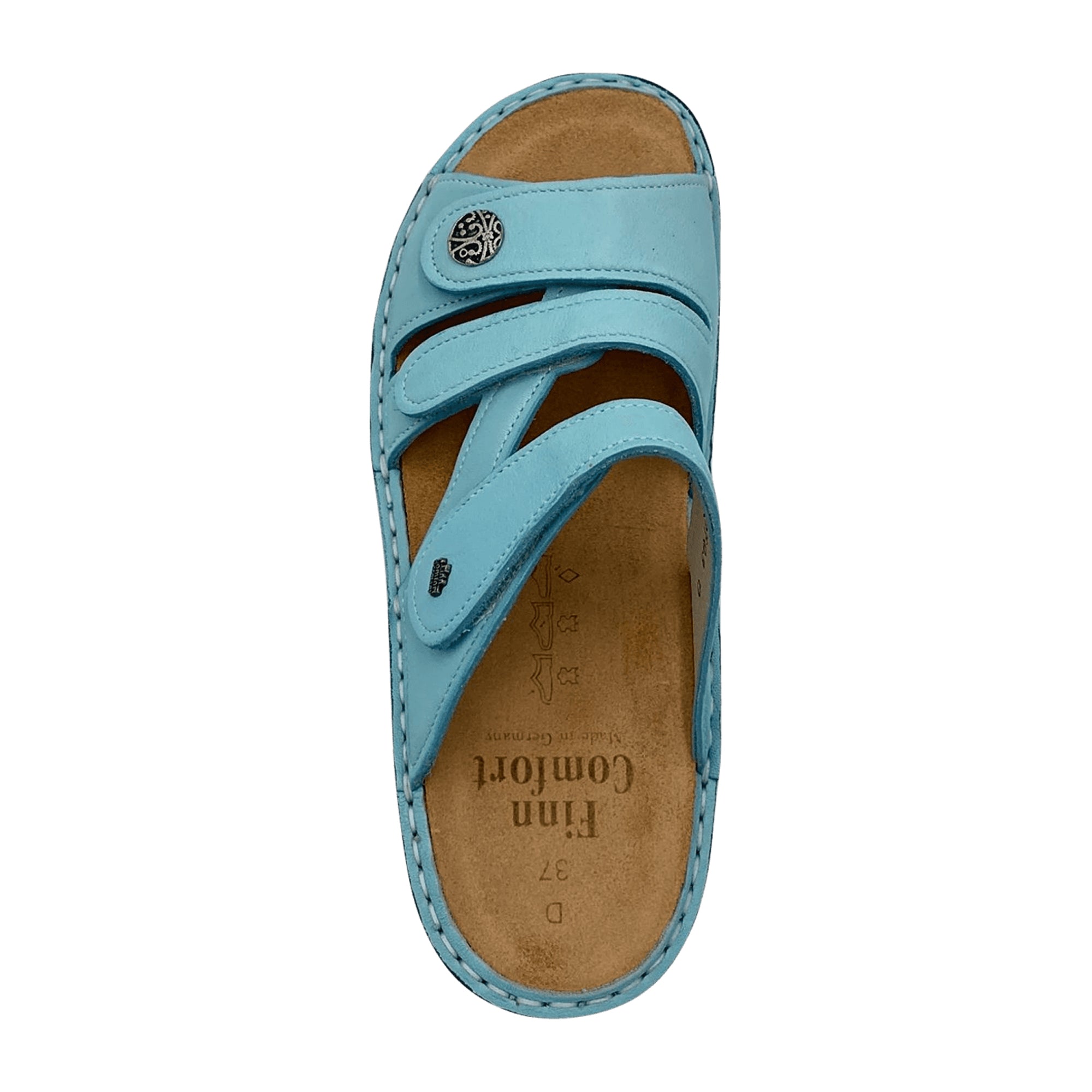 Finn Comfort Ventura-S Women's Sandals - Stylish & Comfortable Turquoise Sandals