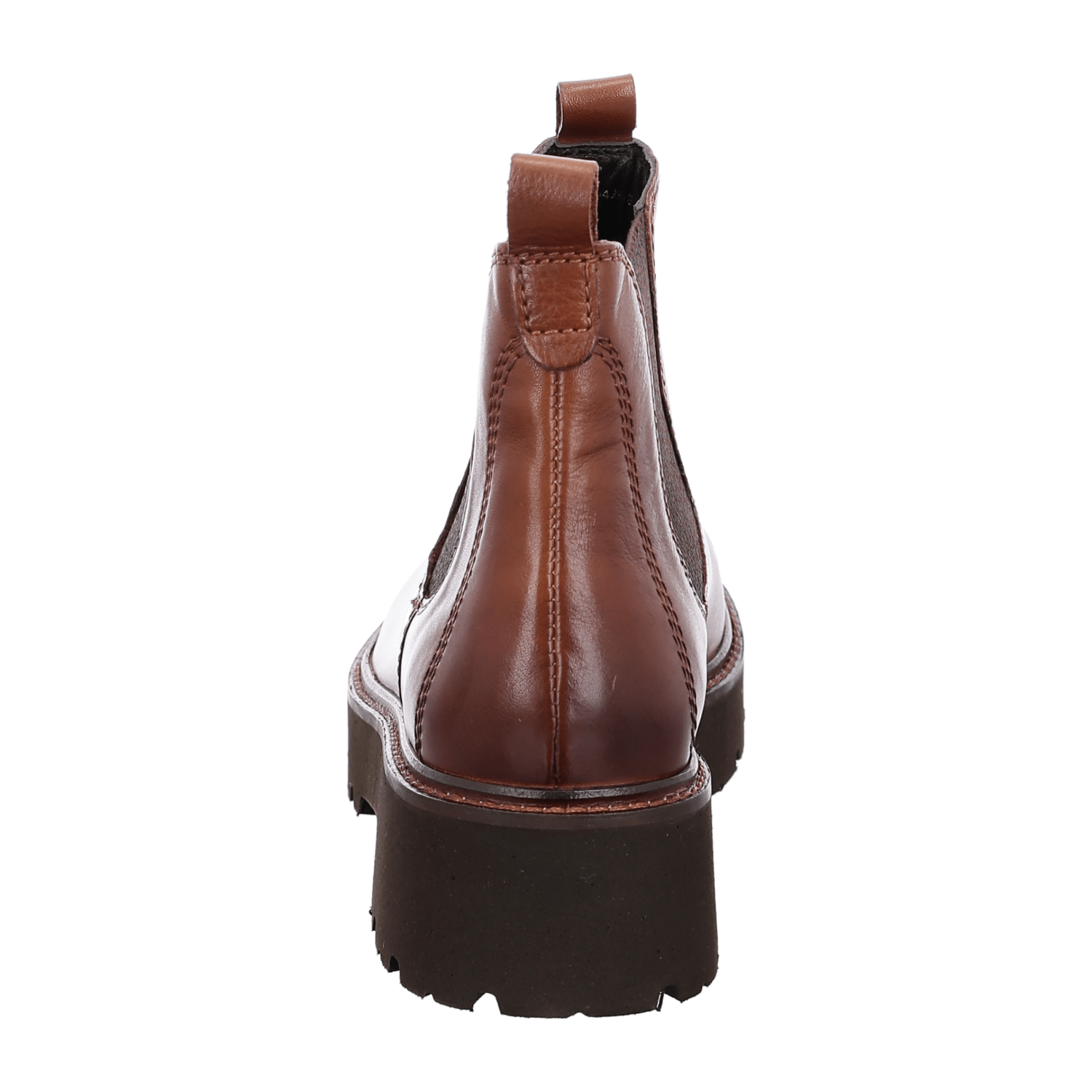 ARA BOLOGNA Women's Leather Chelsea Boots in Brown - Pull-On Design with Leather Lining and Round Toe