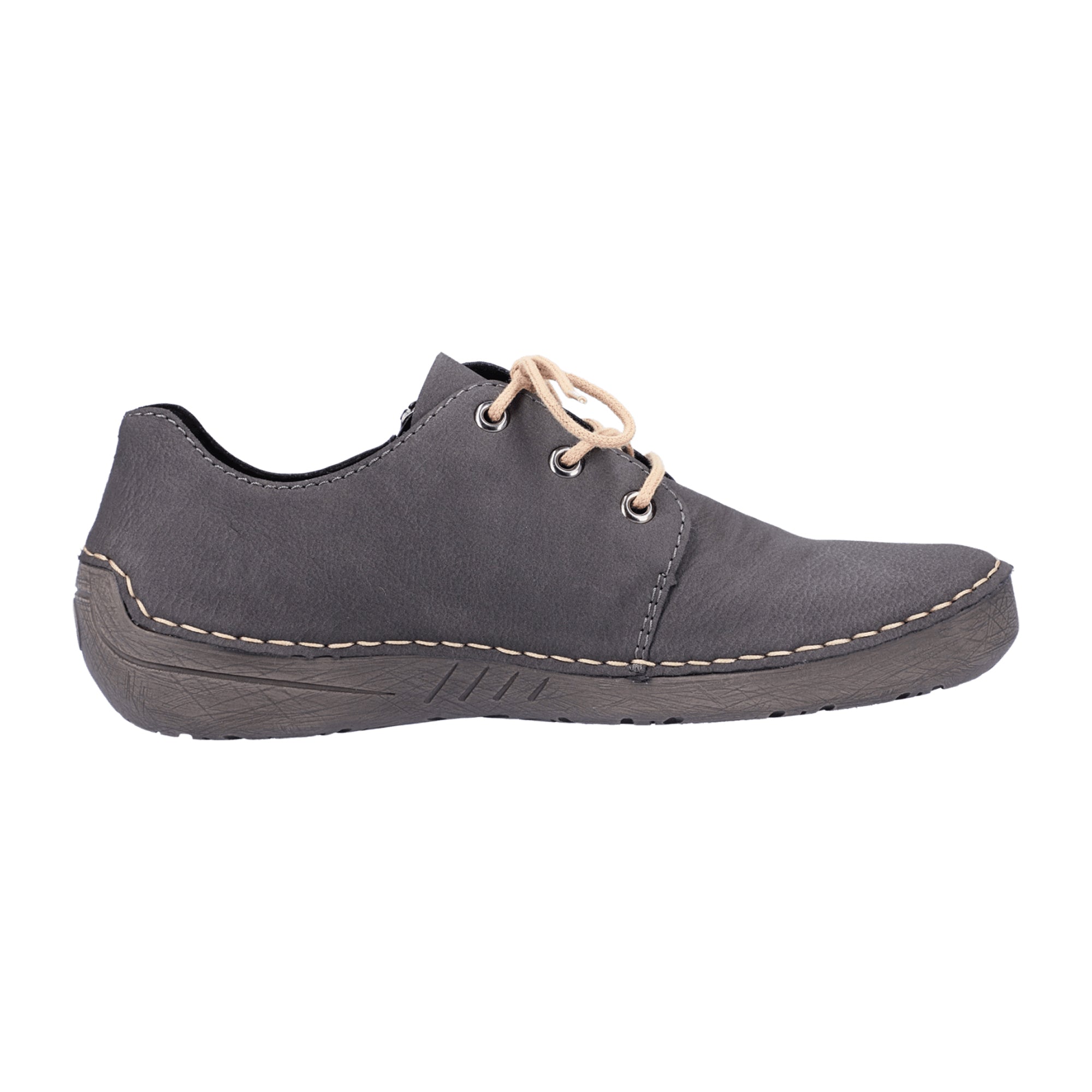 Rieker Casual Lace Up Shoes for Women in Gray Comfortable and Stylish Design