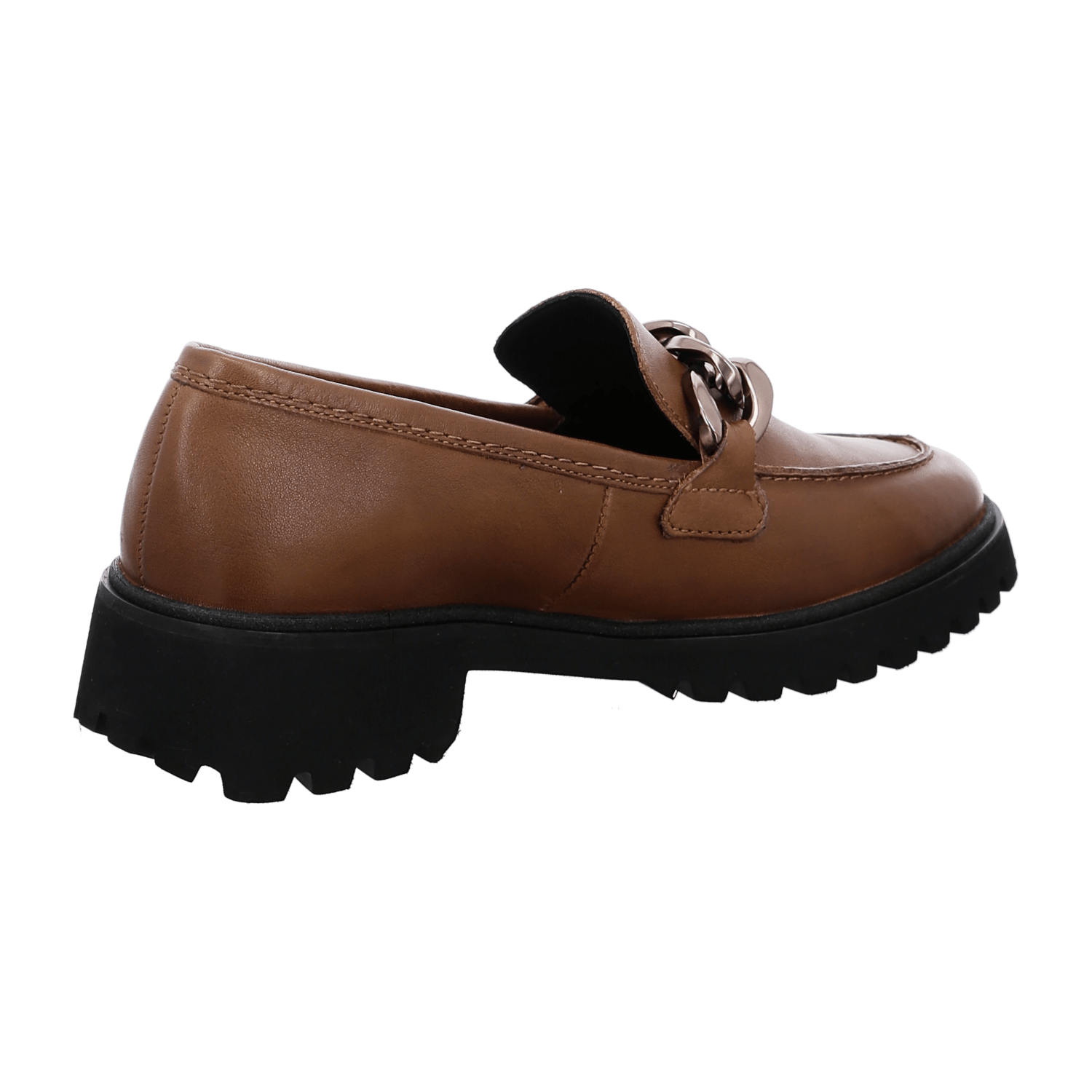 ARA KENT 2 Women's Slip-On Loafers in Brown Smooth Leather with Round Toe and Leather Lining - Bartel-Shop