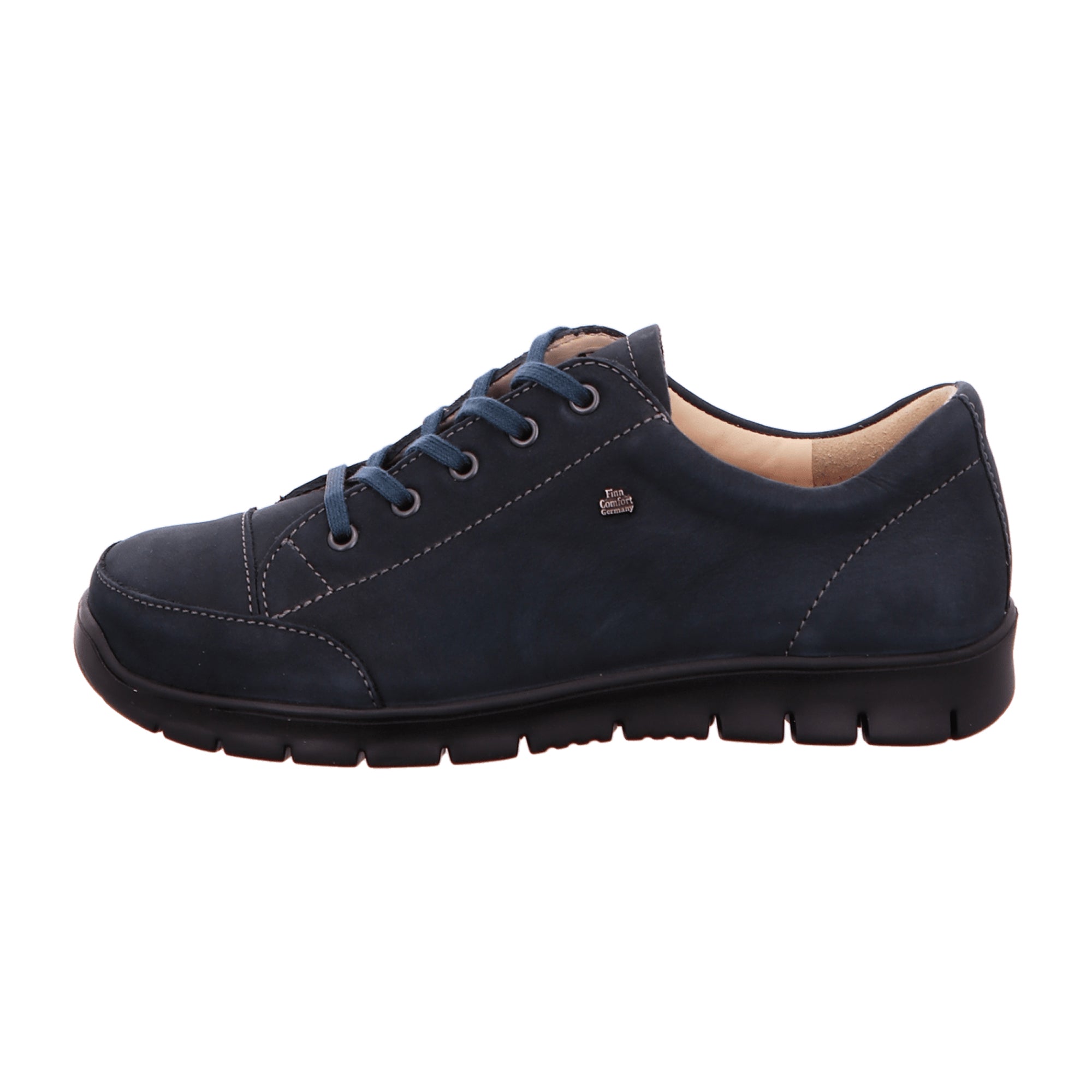 Finn Comfort Swansea Women's Comfort Shoes - Stylish Blue Leather
