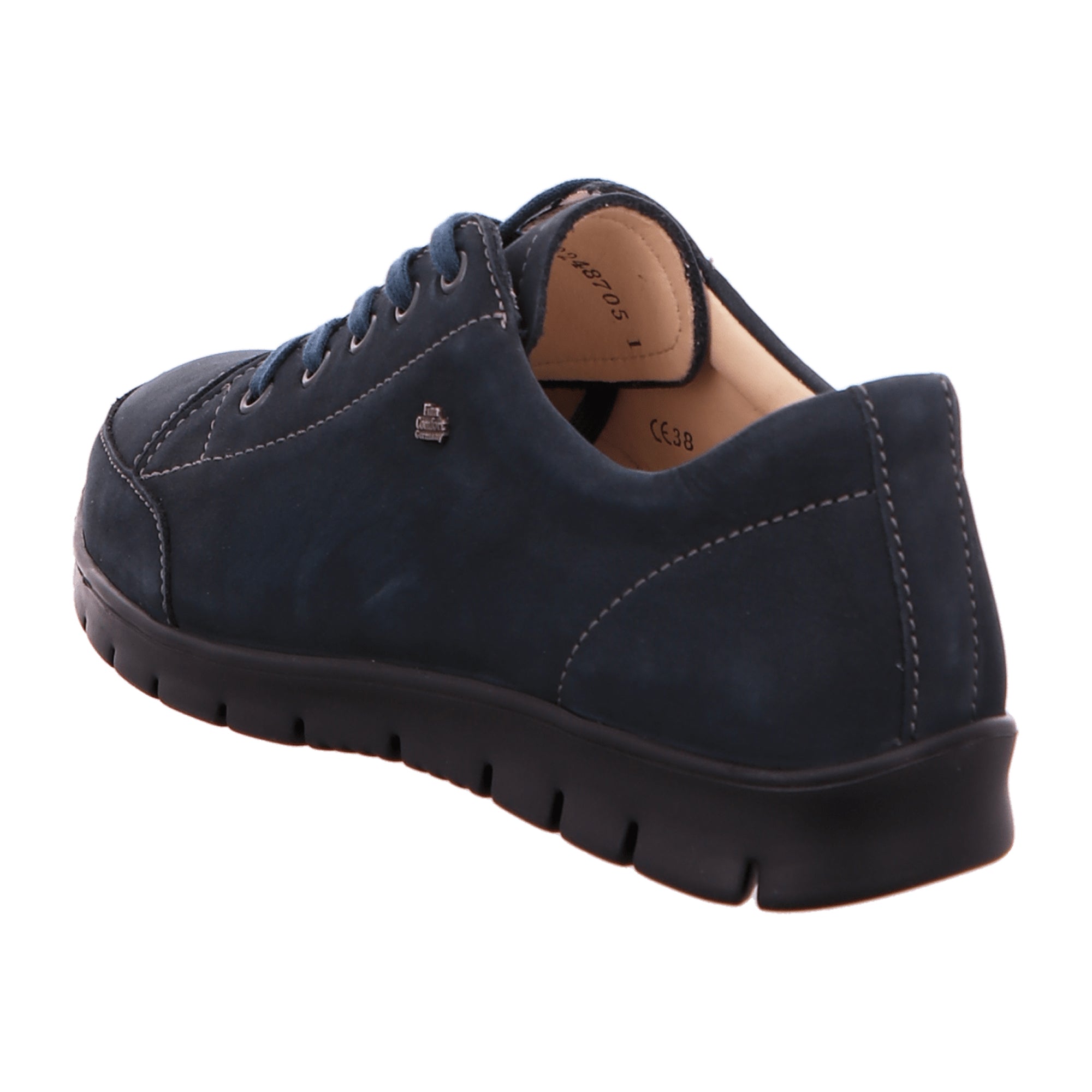 Finn Comfort Swansea Women's Comfort Shoes - Stylish Blue Leather