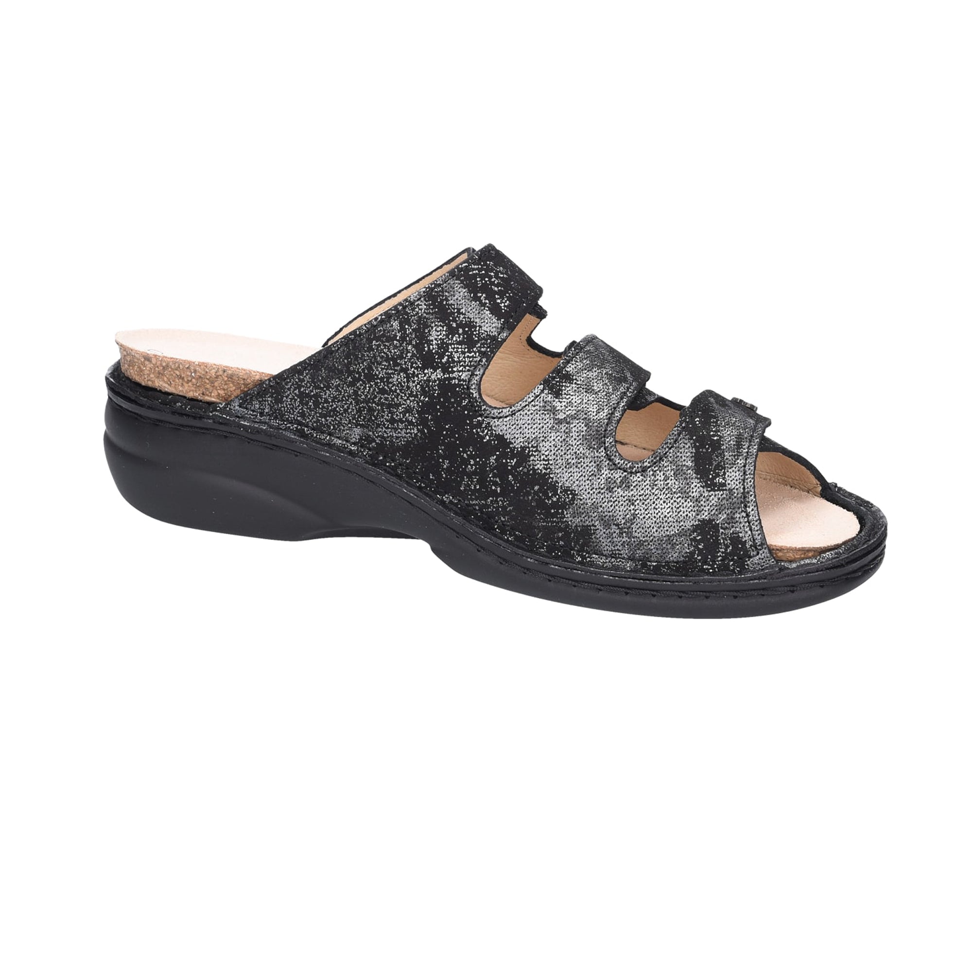 Finn Comfort Menorca-S Women's Sandals, Black - Stylish & Comfortable