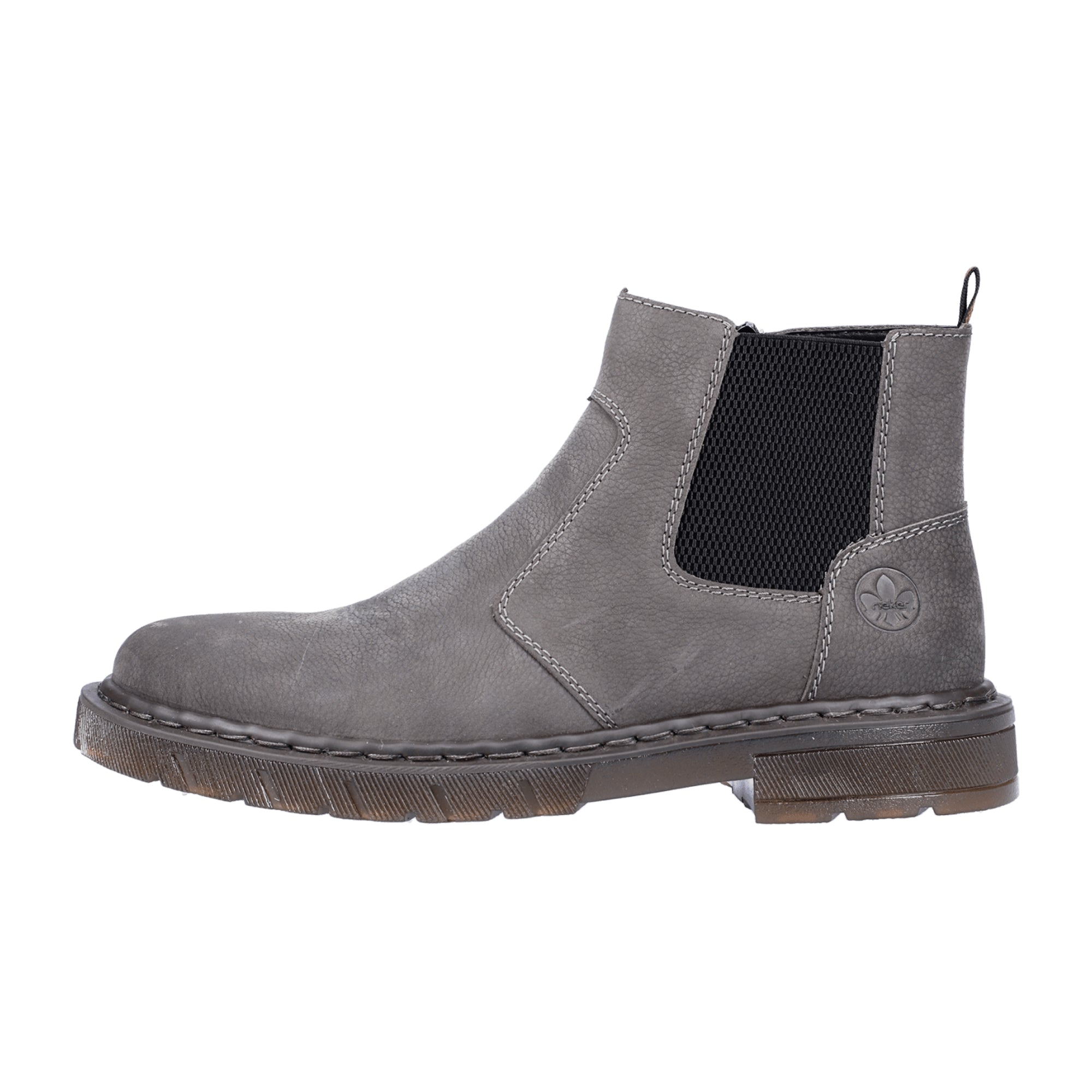Rieker Women's Gray Boots with Warm Lining and Zipper Closure for Fall/Winter