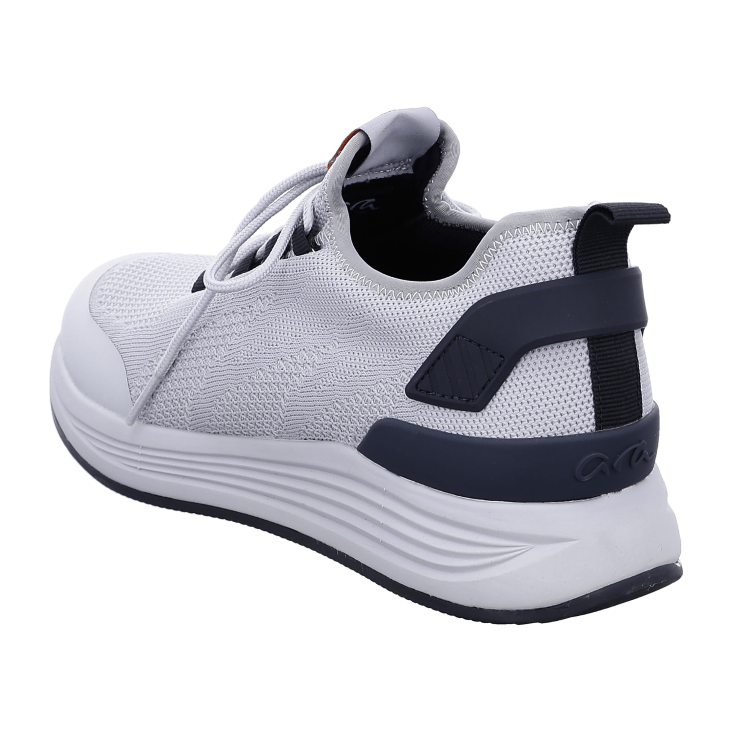 ARA CHICAGO Men's Sneakers in Gray with Lace-Up Closure, Made from Synthetic Leather and Textile Lining