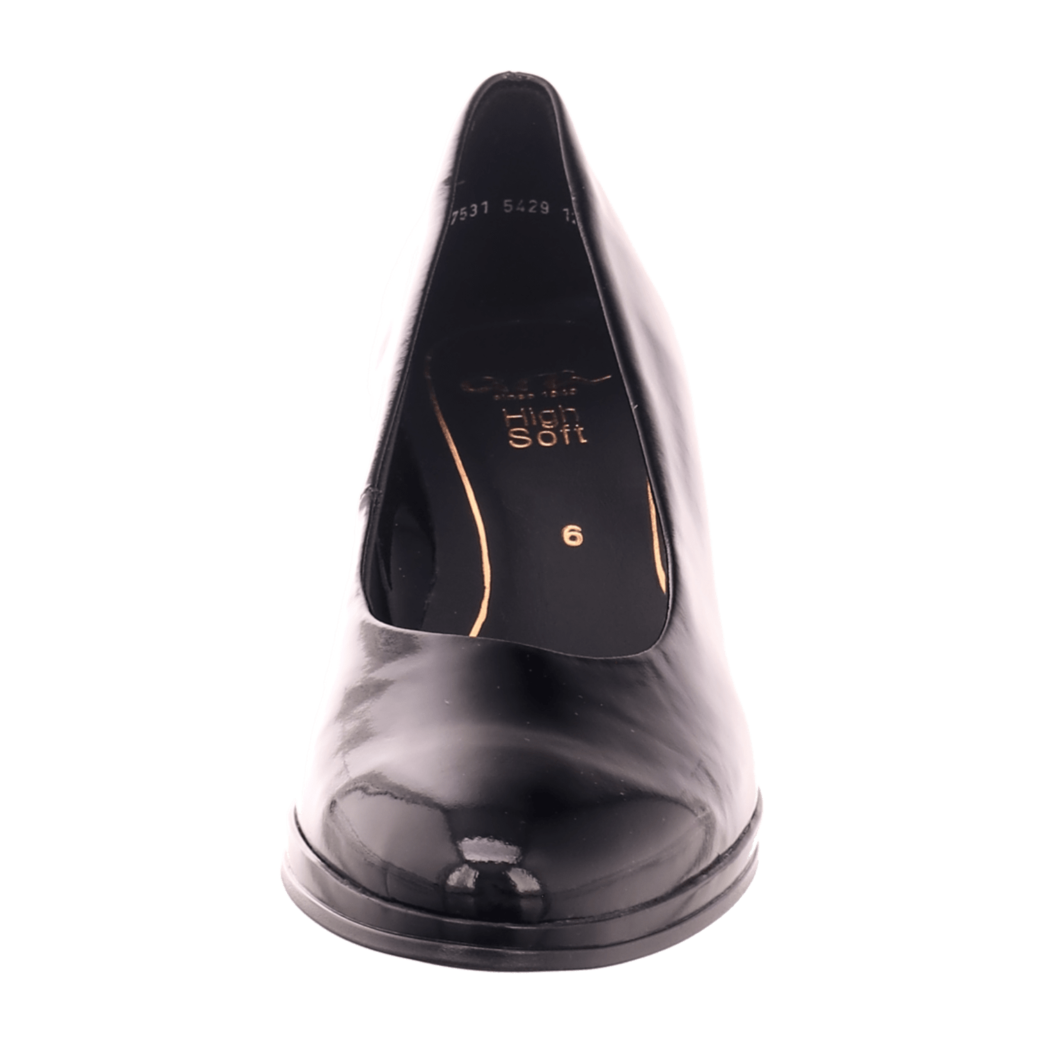 ARA ORLY ORLY 2 Women's Pumps in Black Patent Leather with Round Toe and Leather Lining