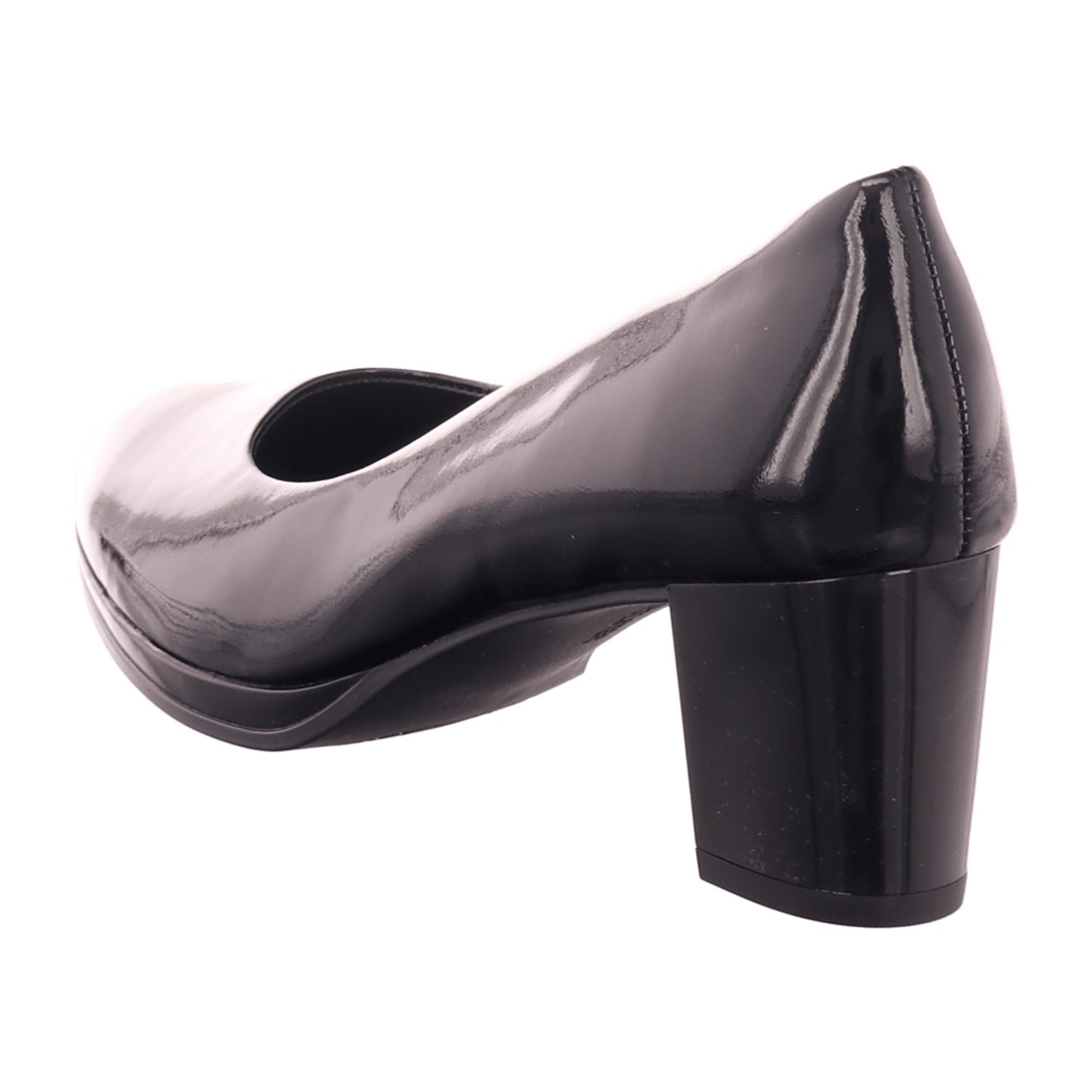 ARA ORLY ORLY 2 Women's Pumps in Black Patent Leather with Round Toe and Leather Lining