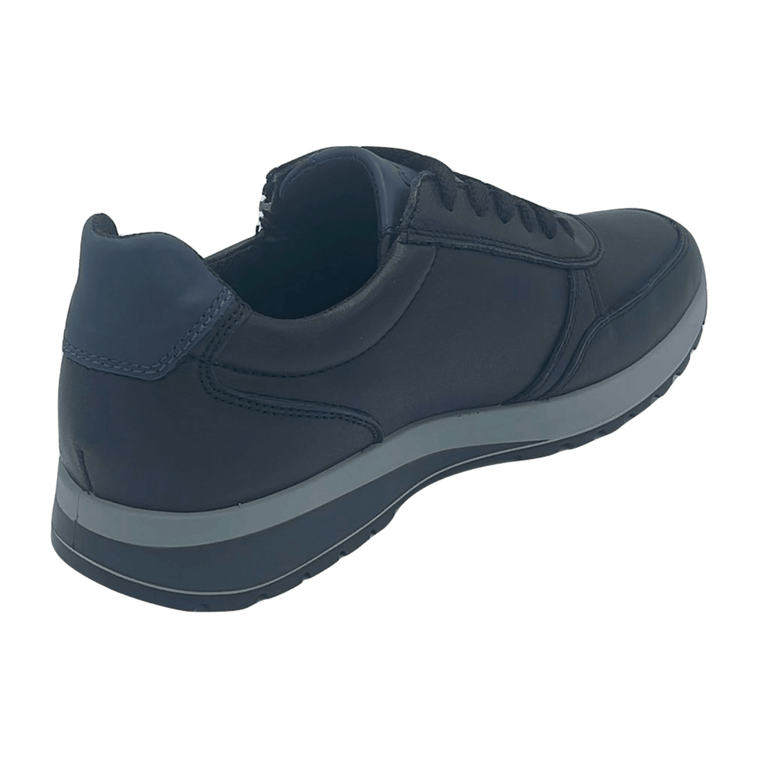 ARA Matteo Men's Derby Shoes in Black Smooth Leather with Zipper and Round Toe - Bartel-Shop