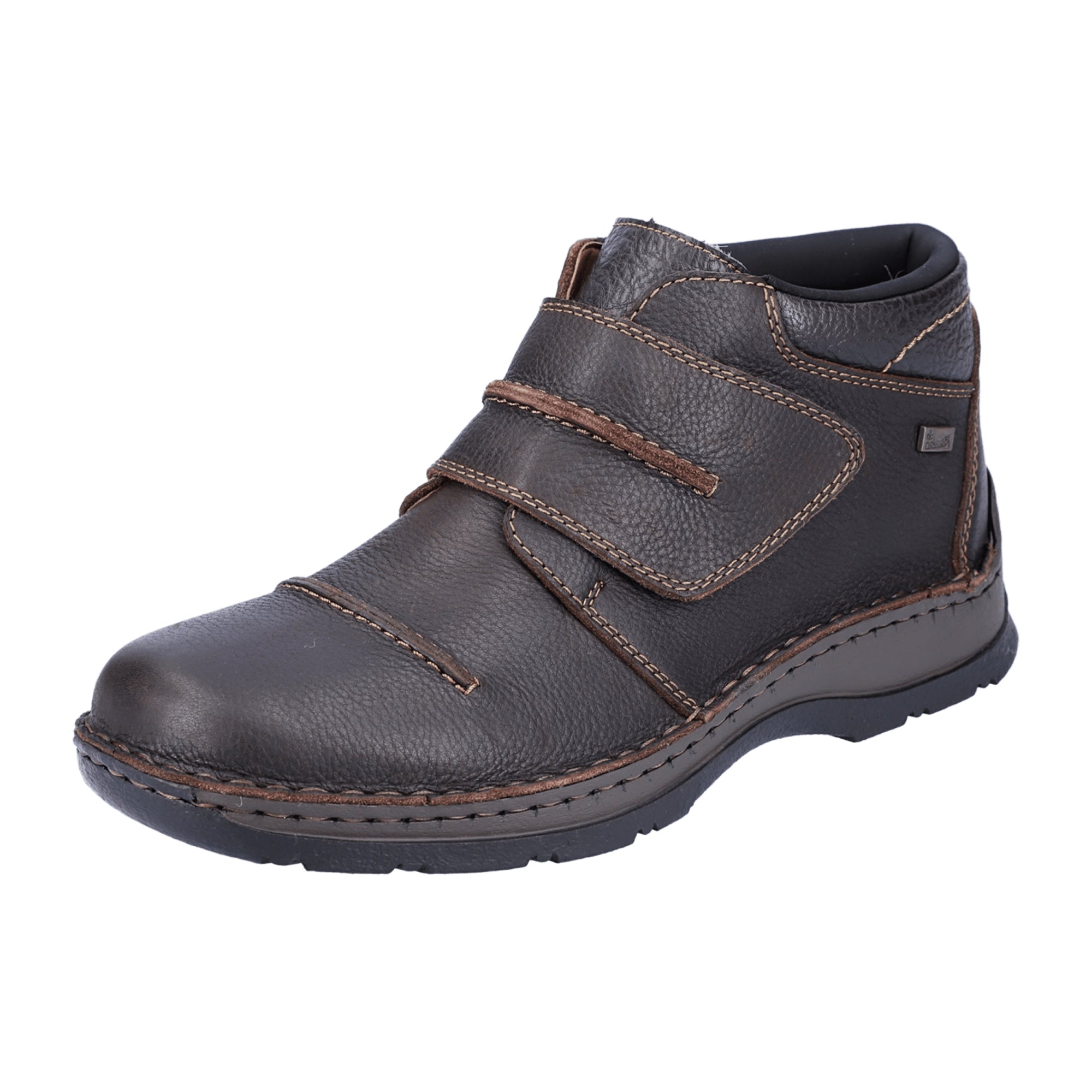 Rieker Men's Brown Ankle Boots with Warm Lining and Water-Resistant Membrane
