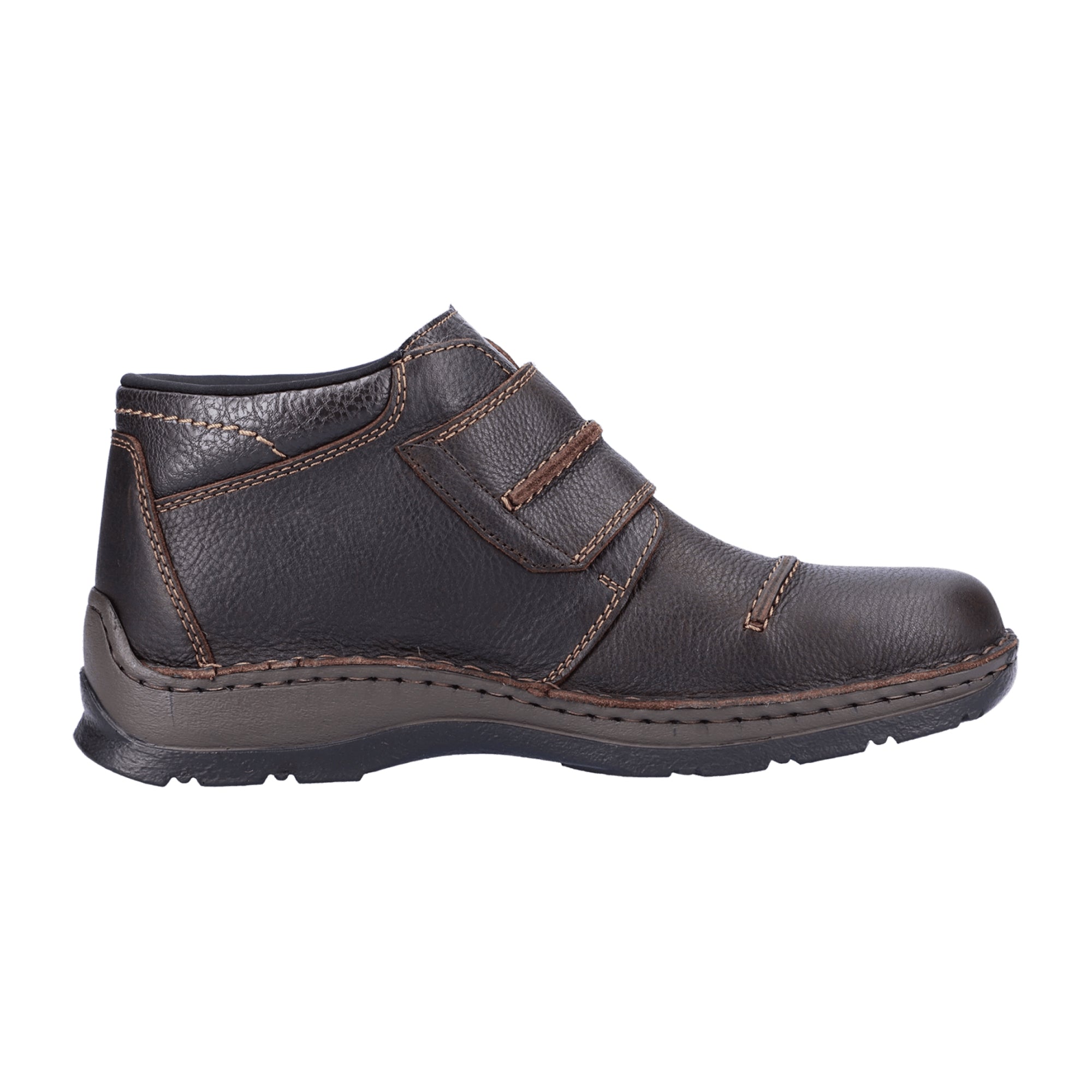 Rieker Men's Brown Ankle Boots with Warm Lining and Water-Resistant Membrane